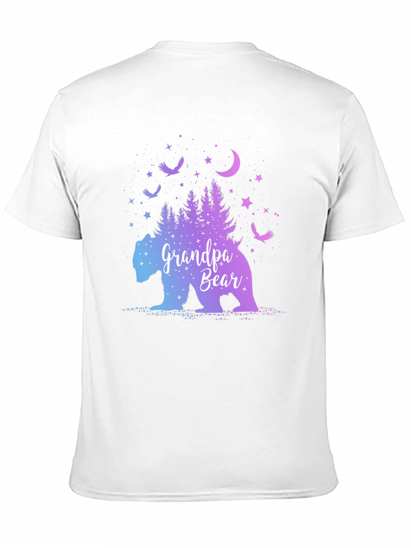 Grandpa Bear Galaxy Graphic T-Shirt