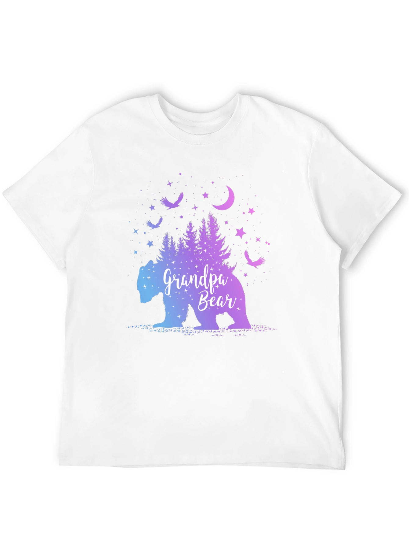 Grandpa Bear Galaxy Graphic T-Shirt