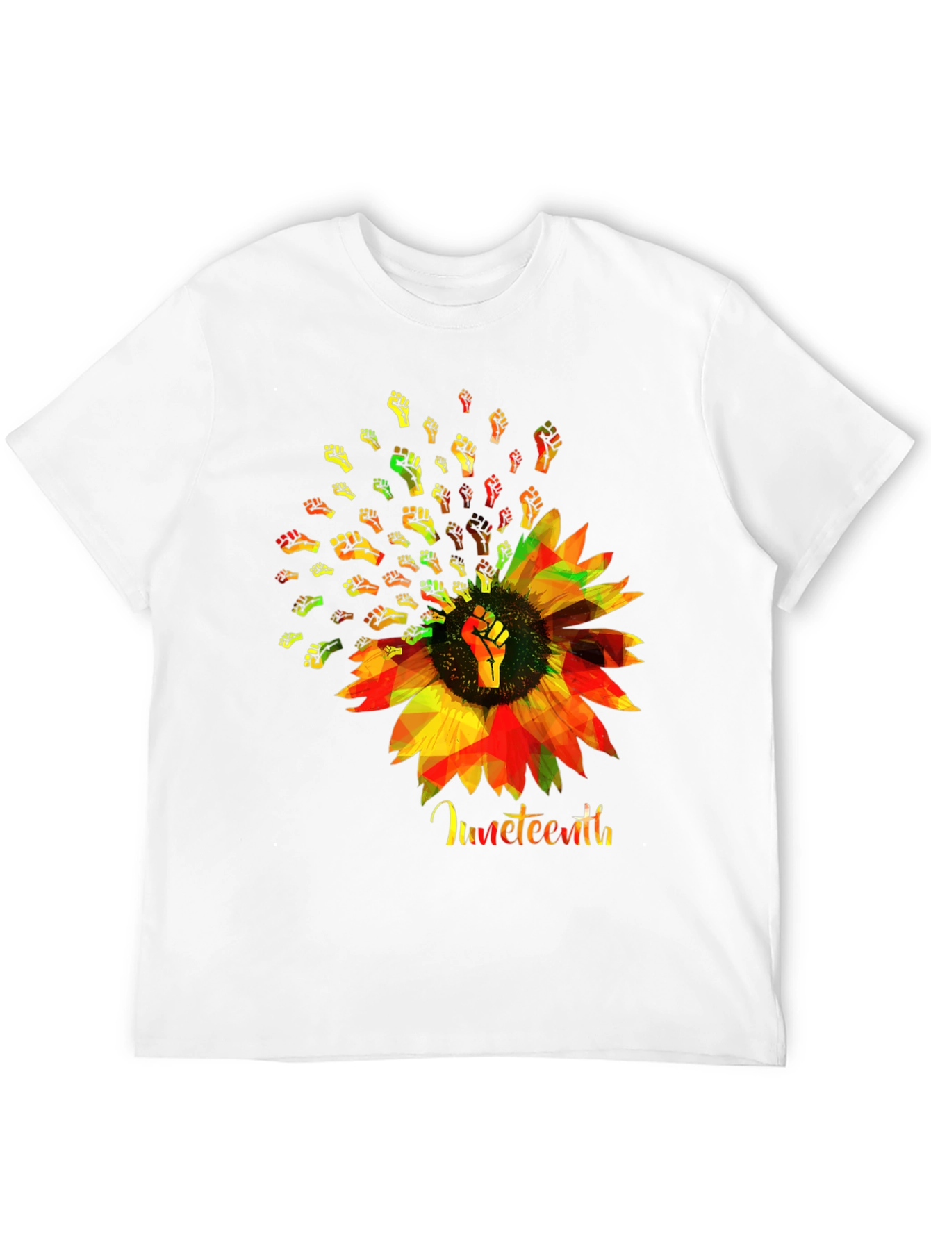 Juneteenth Sunflower Fist T-Shirt
