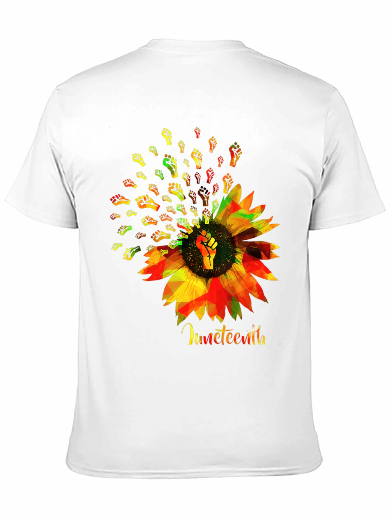 Juneteenth Sunflower Fist T-Shirt