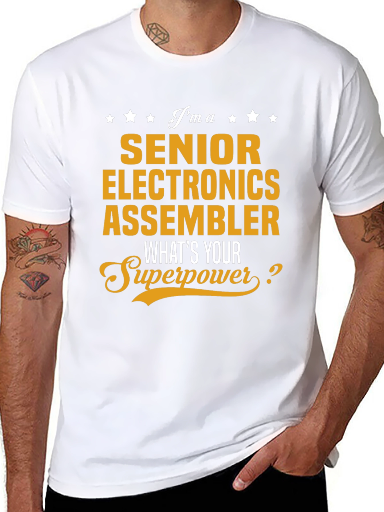 Senior Electronics Assembler Superpower T-Shirt