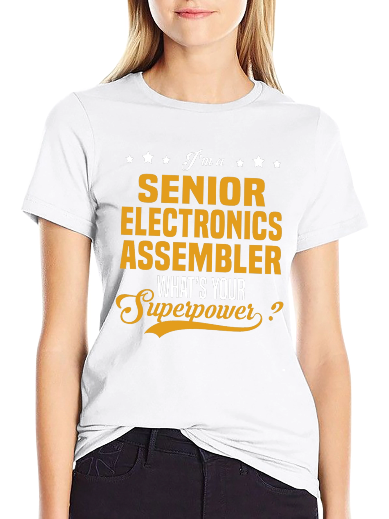 Senior Electronics Assembler Superpower T-Shirt