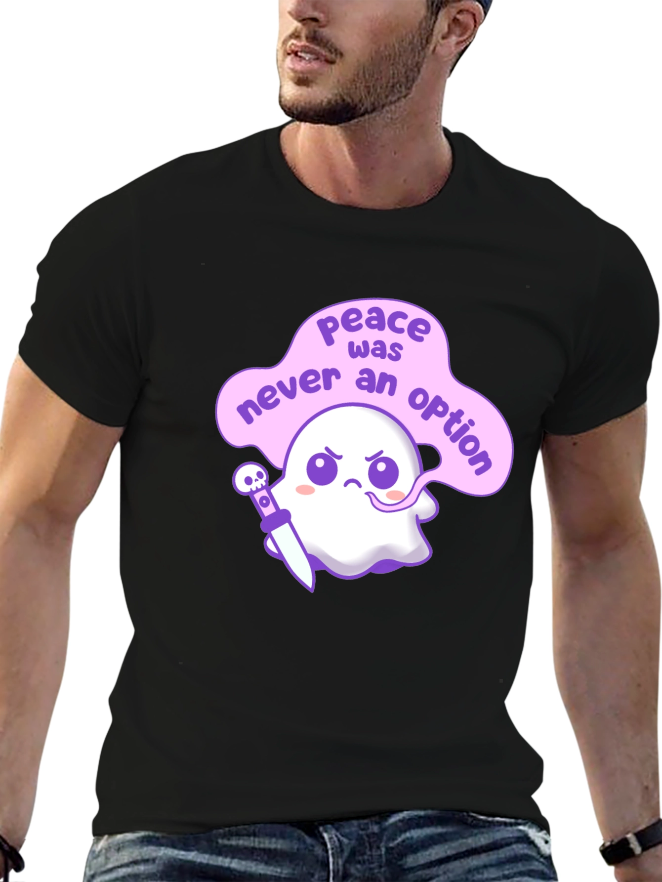 Peace Was Never an Option Ghost T-Shirt