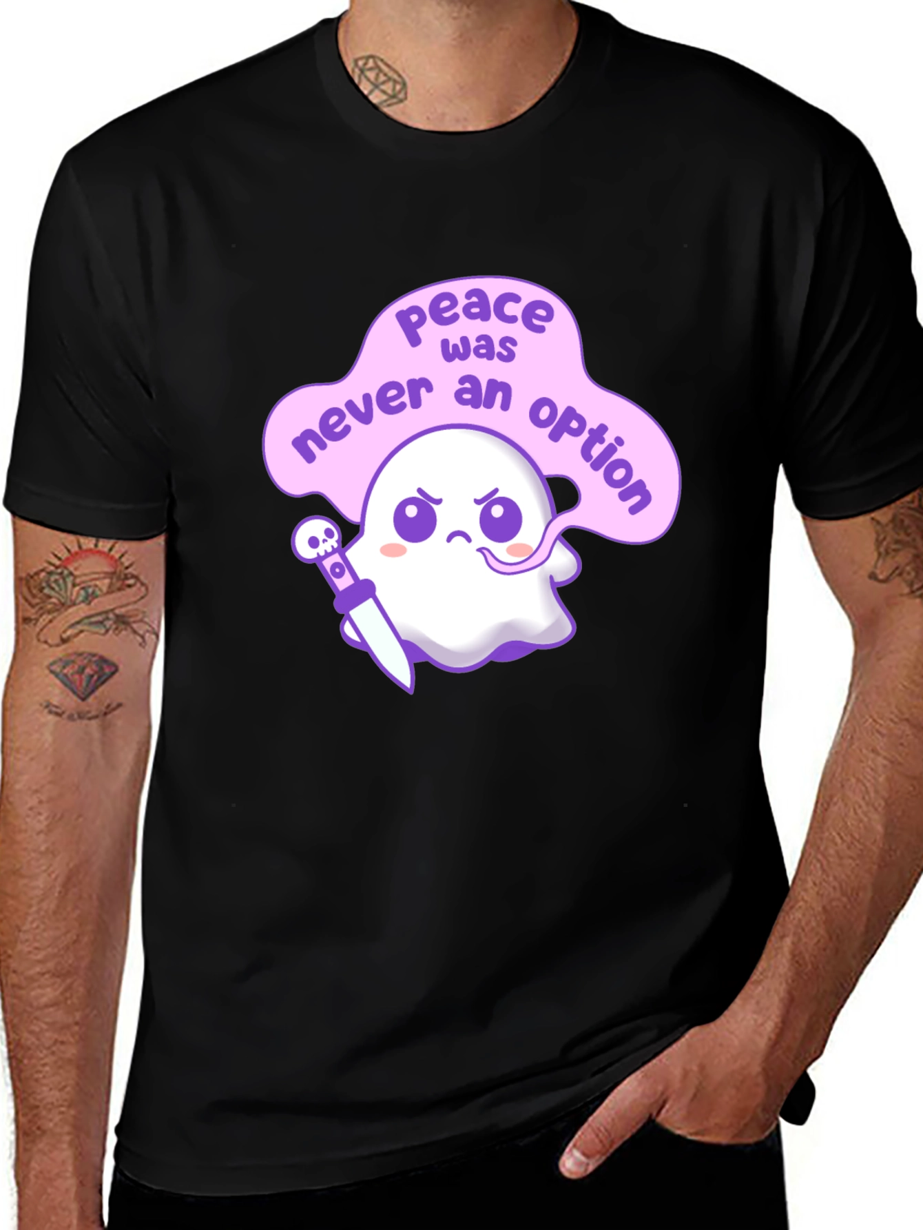 Peace Was Never an Option Ghost T-Shirt
