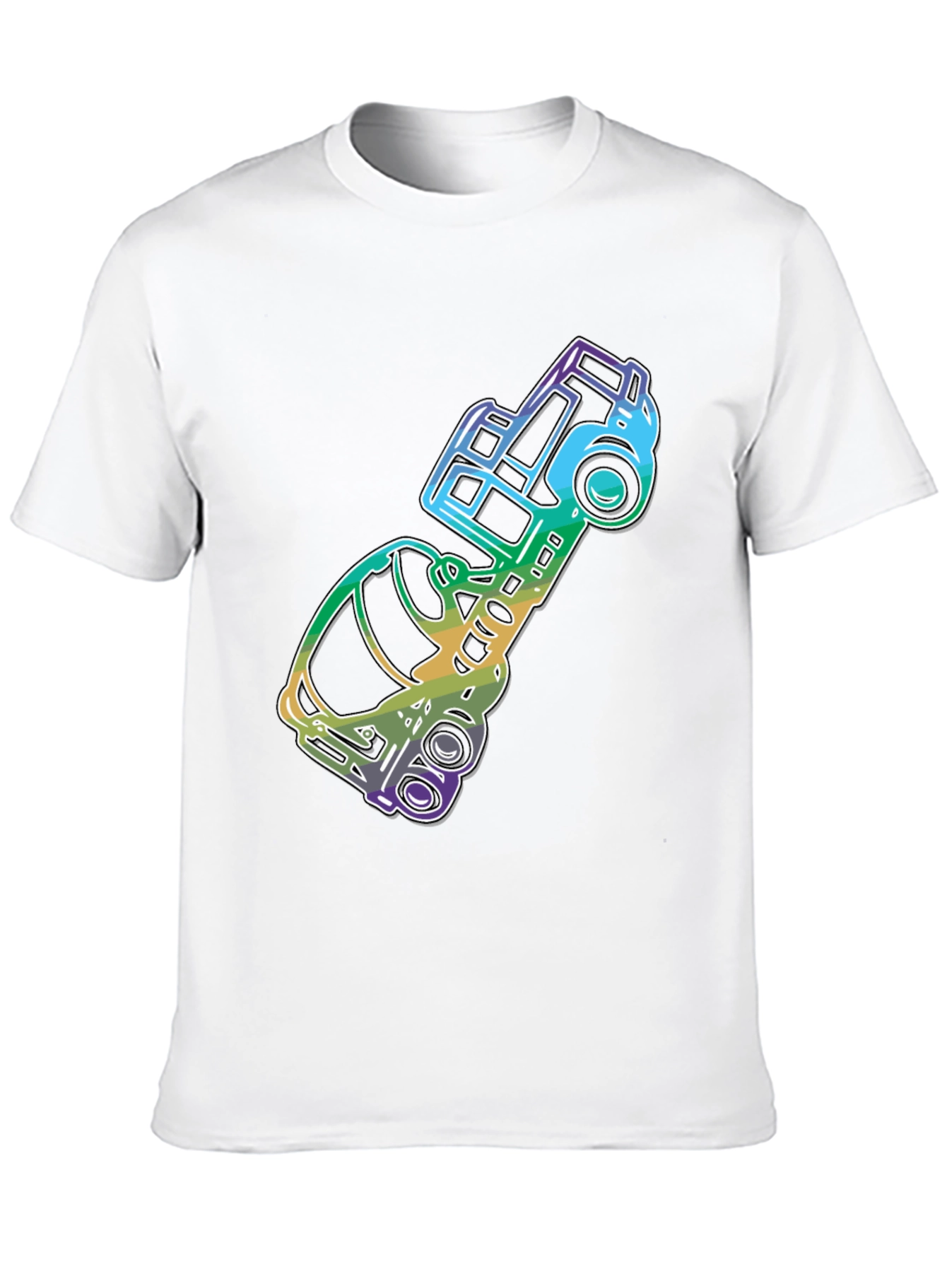 Retro Rainbow Truck Graphic Tee