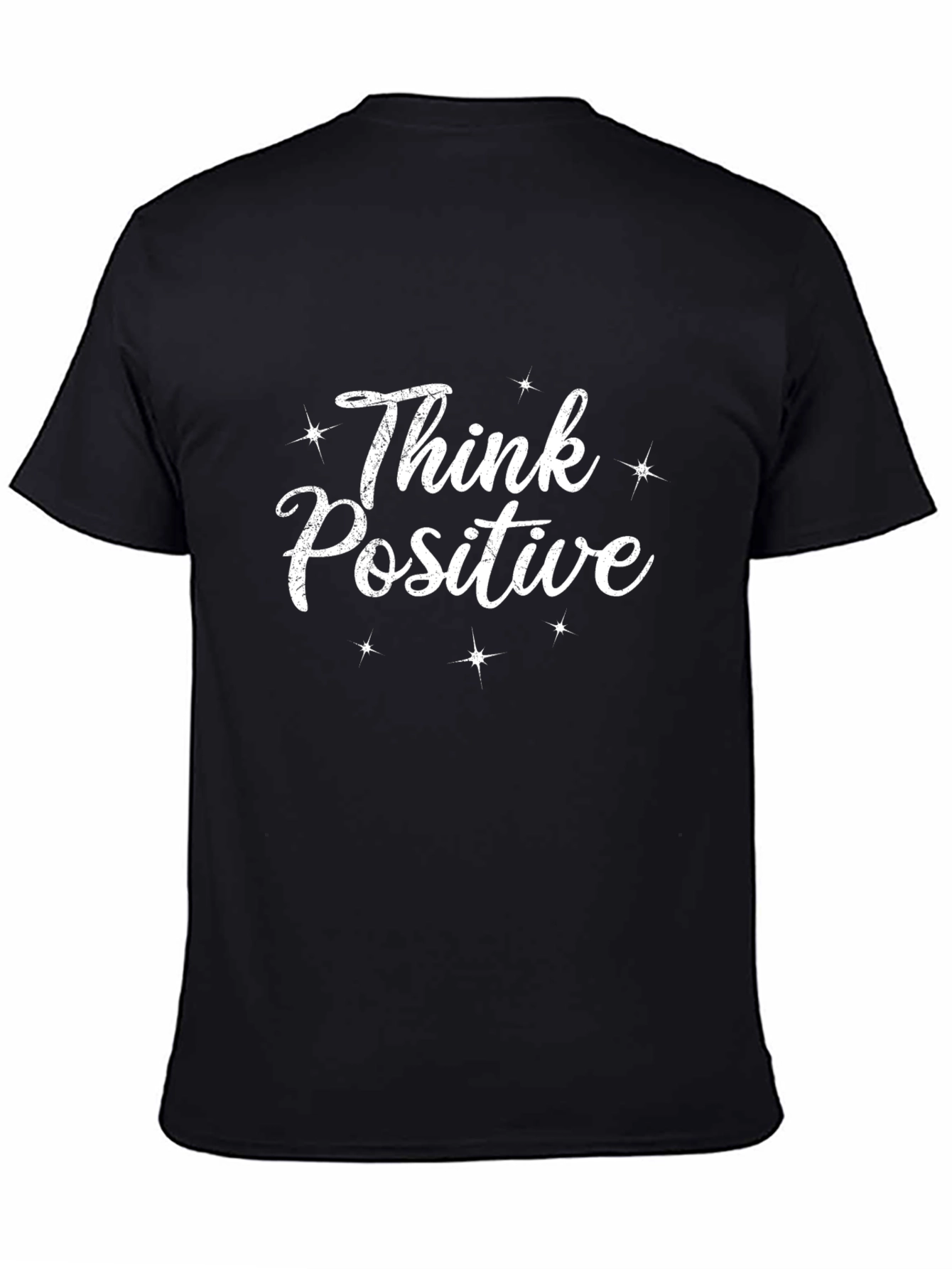 Think Positive Graphic T-Shirt - Black