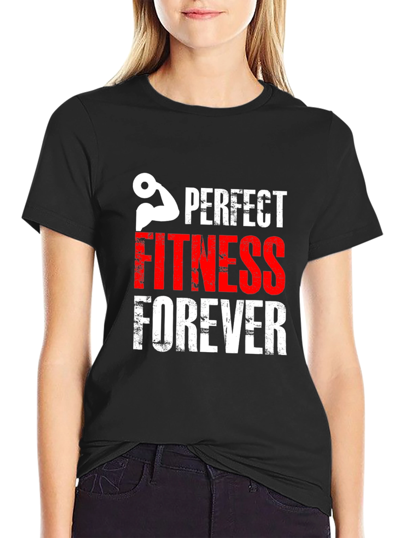 Perfect Fitness Forever Black T-Shirt