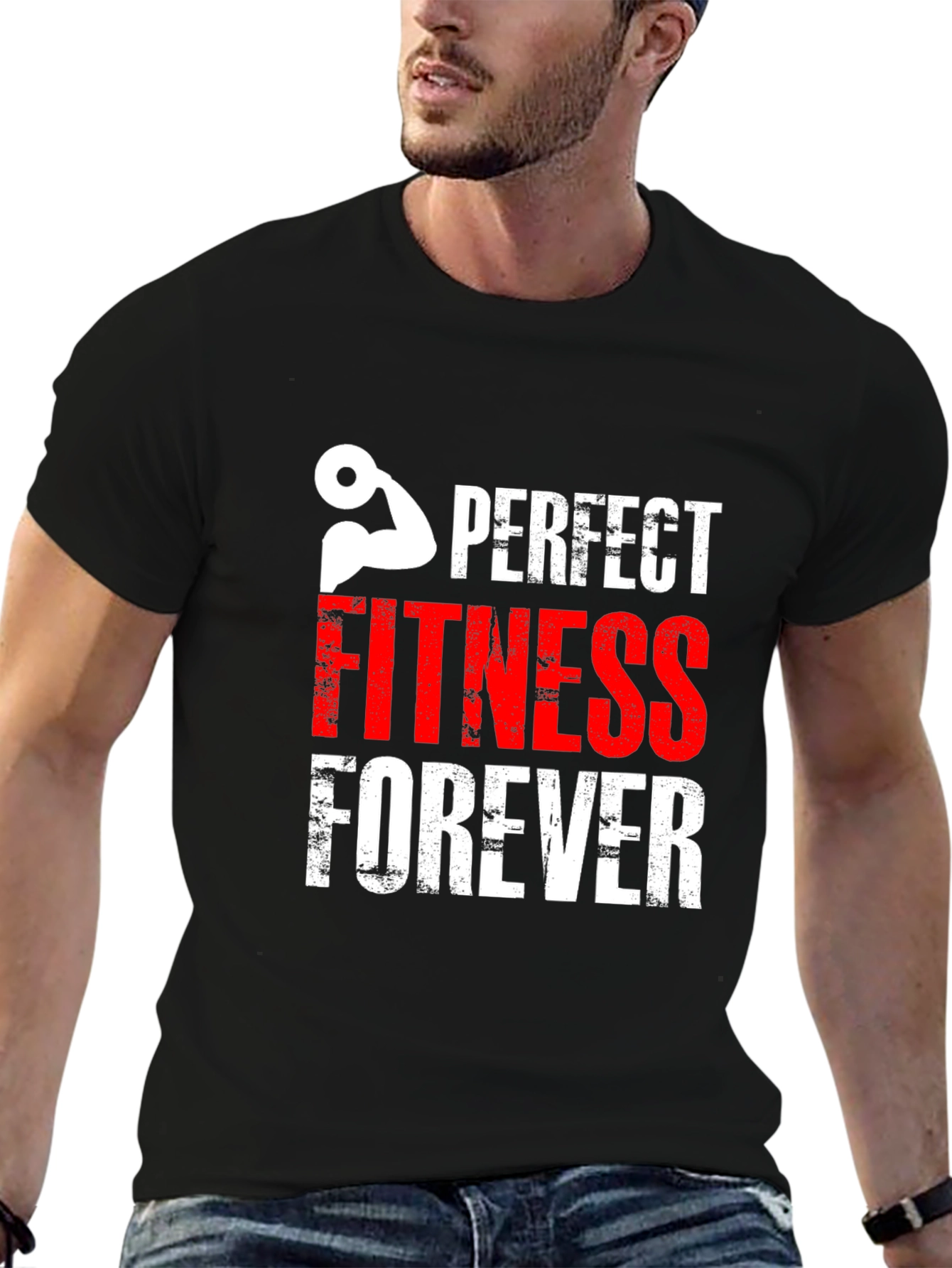Perfect Fitness Forever Black T-Shirt