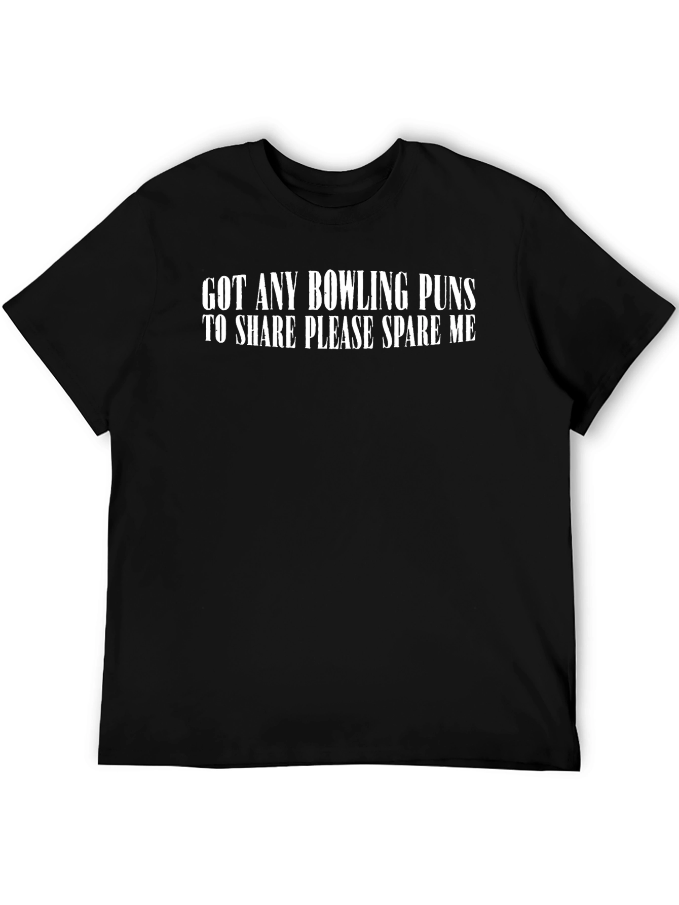 Bowling Pun T-Shirt - Spare Me! Novelty Graphic Tee