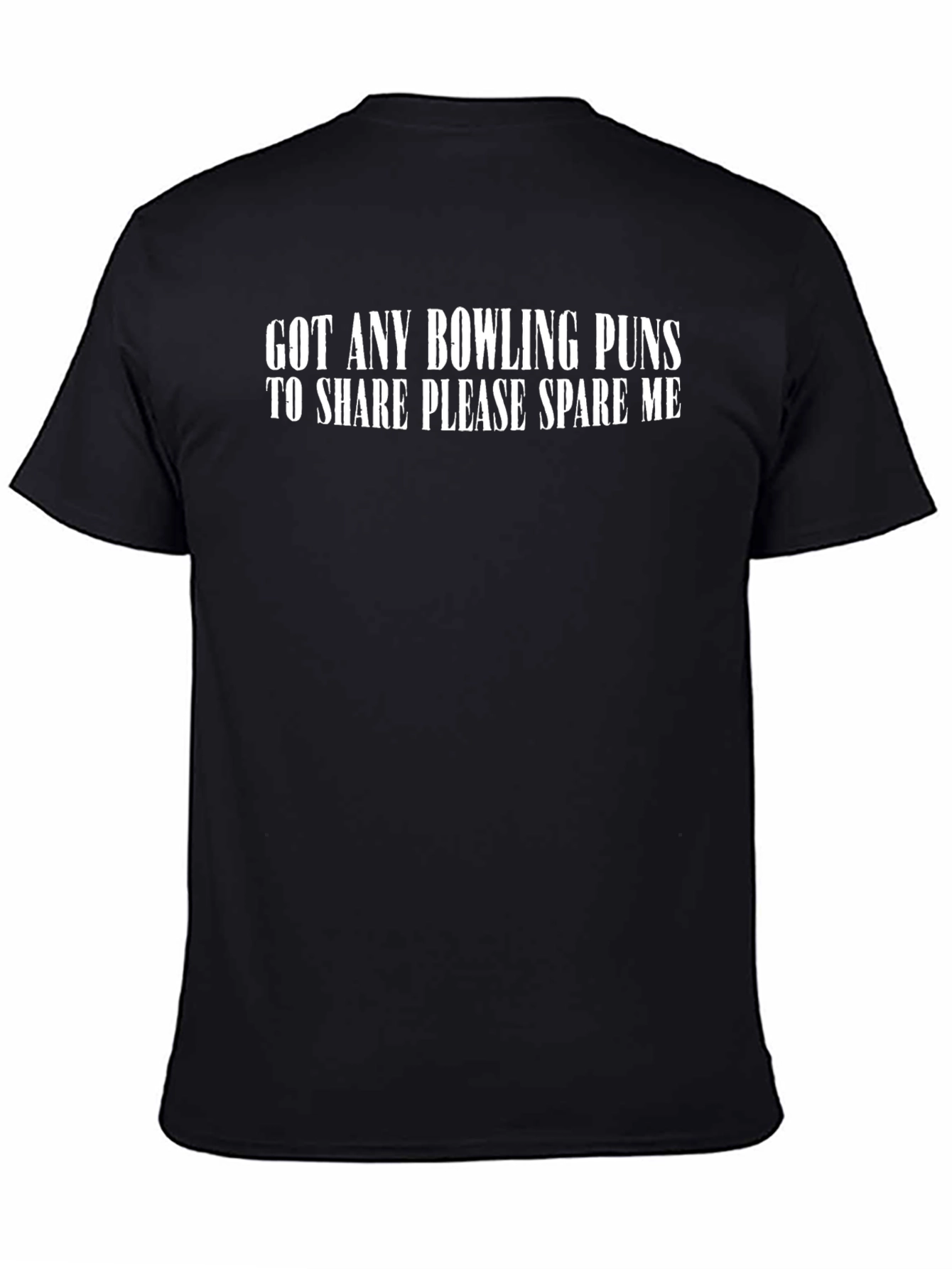 Bowling Pun T-Shirt - Spare Me! Novelty Graphic Tee