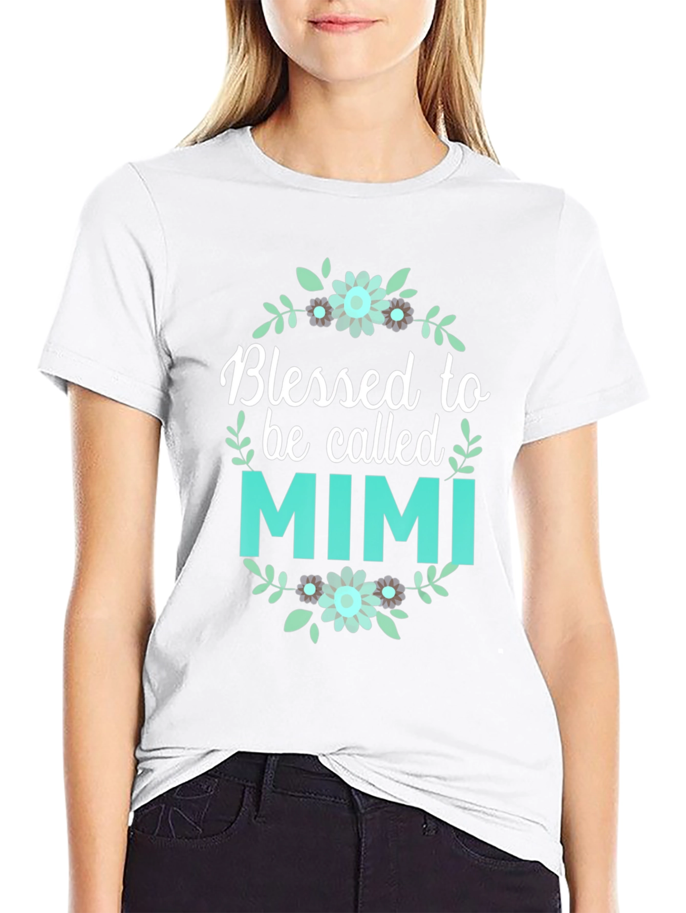 Blessed Mimi Floral Graphic T-Shirt
