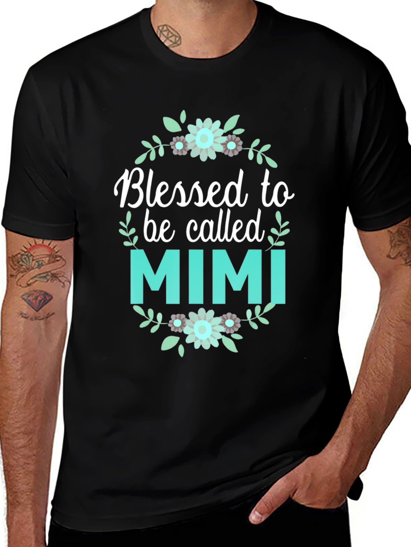 Blessed Mimi Floral Graphic T-Shirt