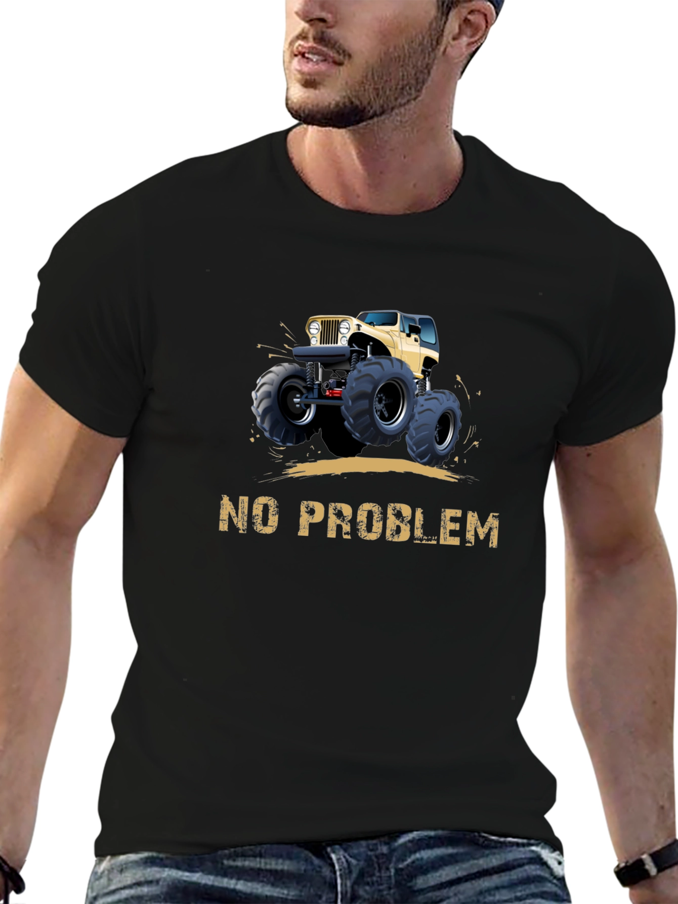 No Problem Monster Truck Graphic Tee