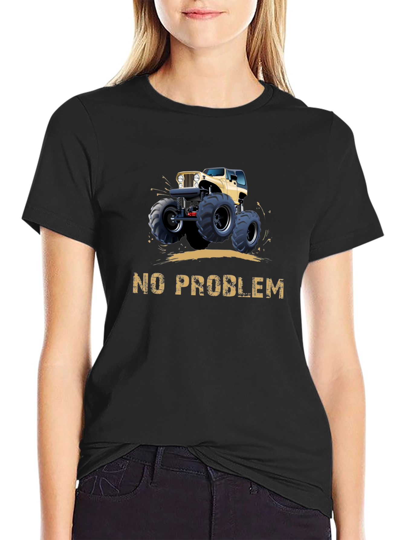 No Problem Monster Truck Graphic Tee