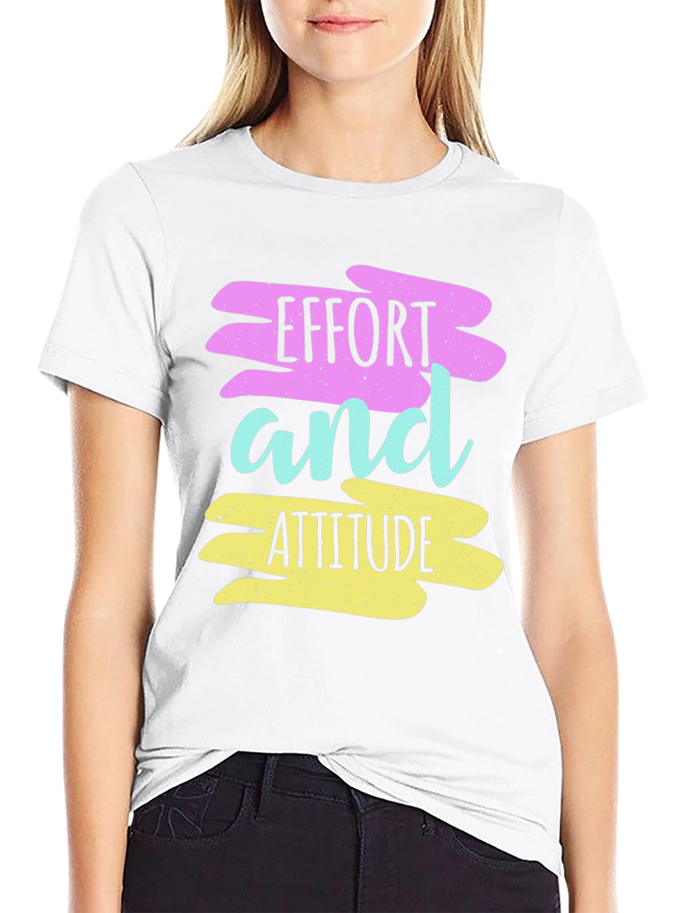 Effort and Attitude Graphic T-Shirt