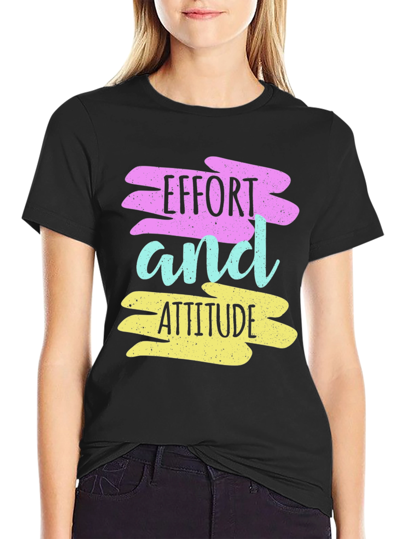 Effort and Attitude Graphic T-Shirt