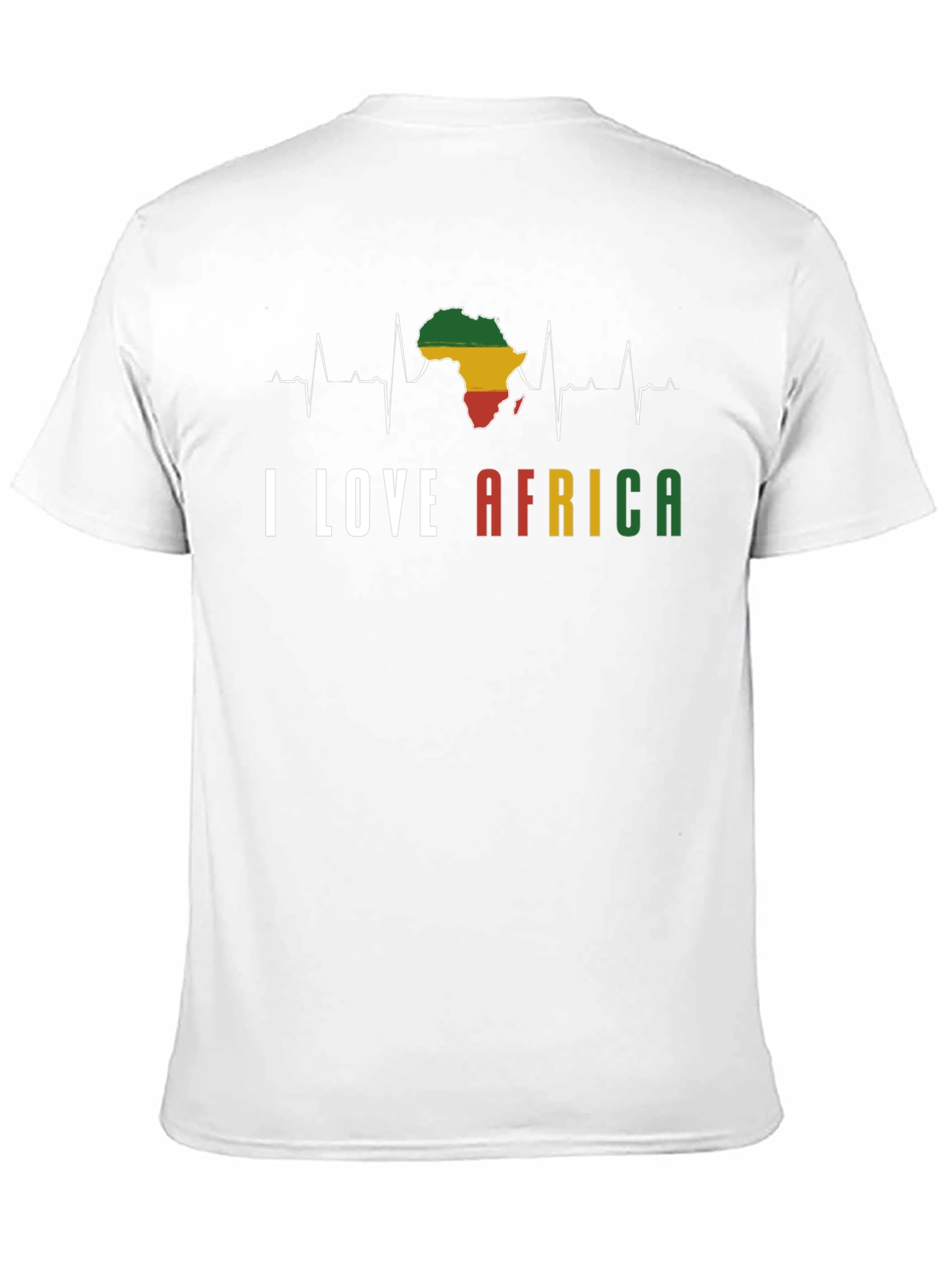 I Love Africa T-Shirt - Black Pride Tee