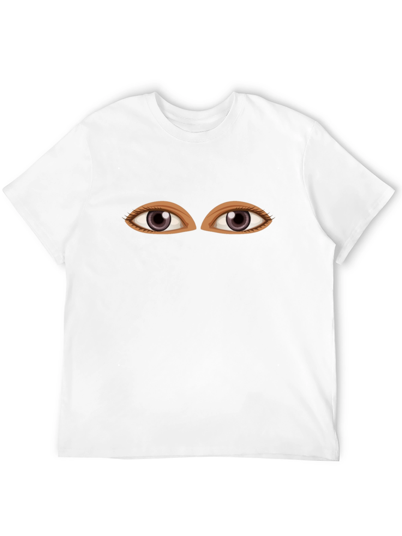 Eyes Graphic Tee - Black Cotton Comfort