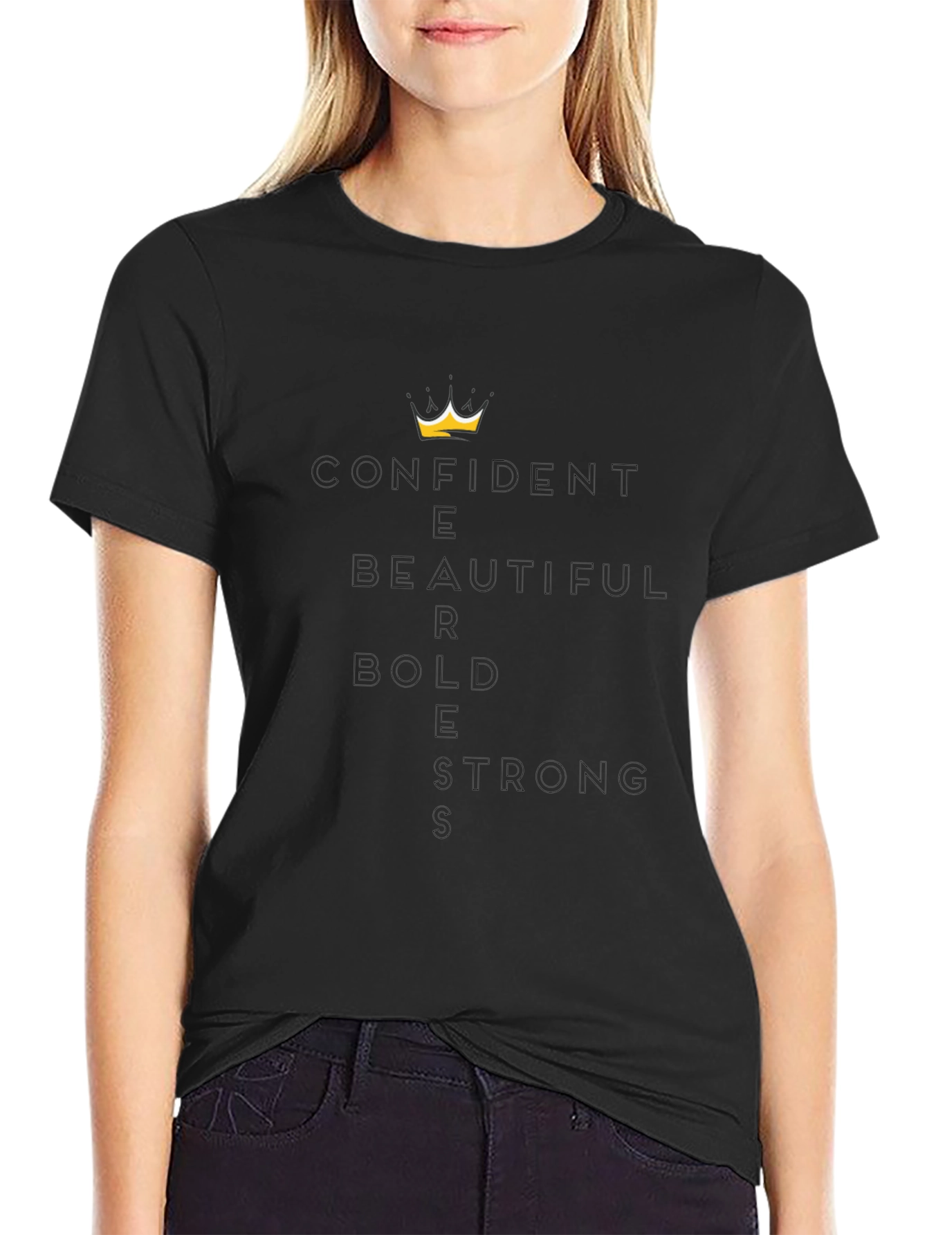 Confident Beautiful Bold Strong Graphic Tee