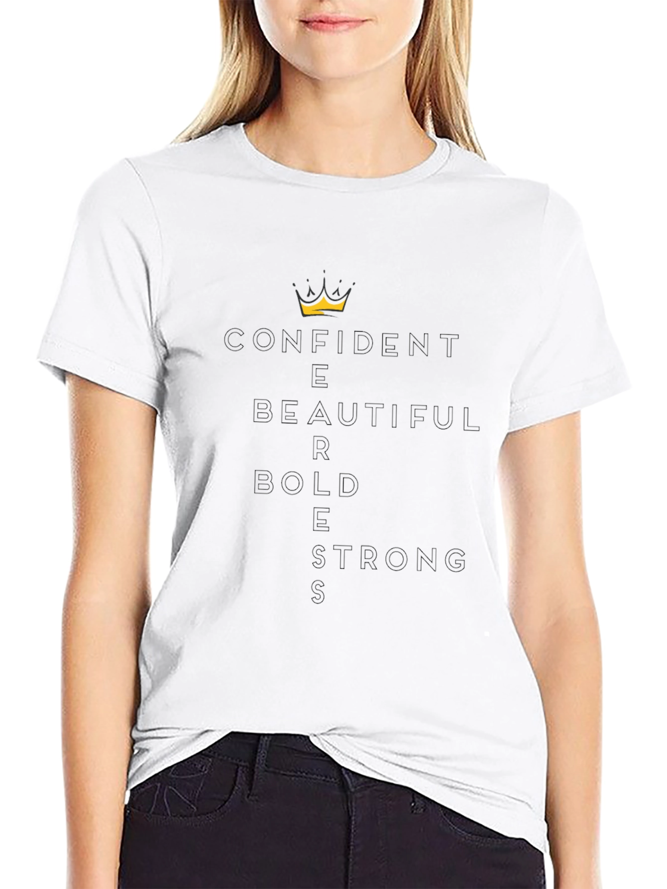 Confident Beautiful Bold Strong Graphic Tee