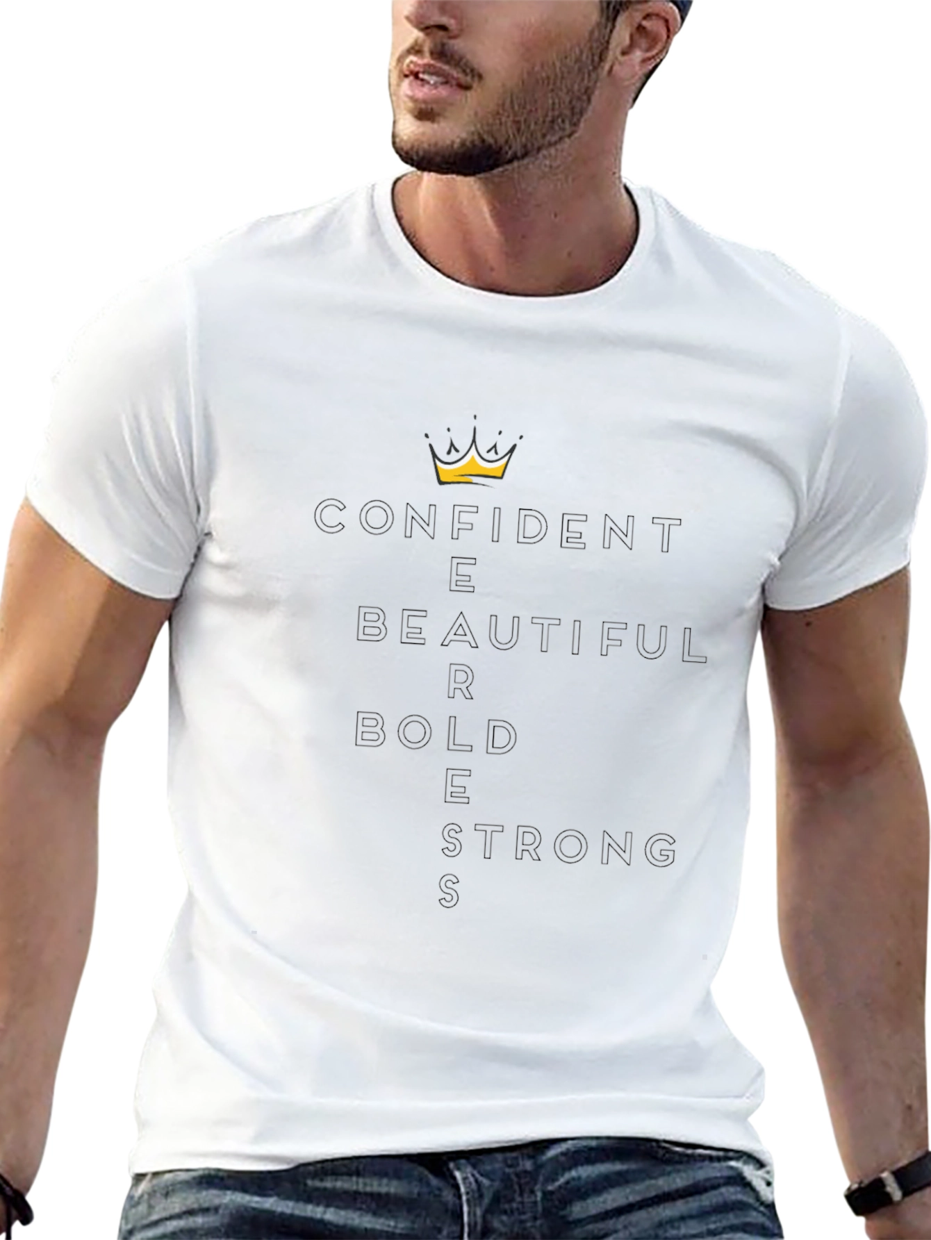 Confident Beautiful Bold Strong Graphic Tee
