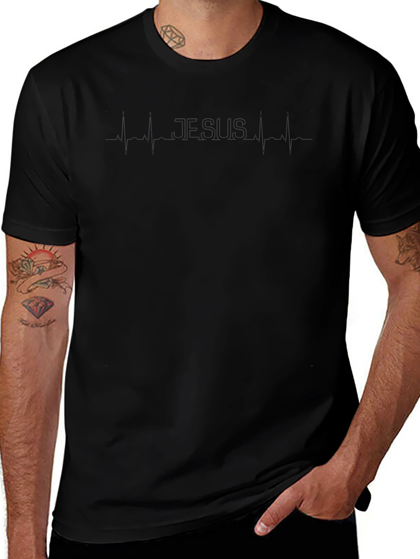 Jesus Heartbeat T-Shirt - Christian Faith Apparel