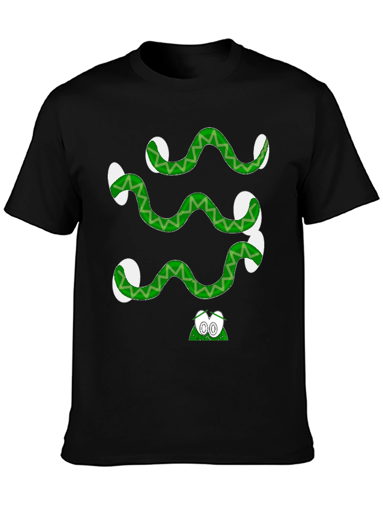 Cartoon Snake Graphic Tee - Quirky Style
