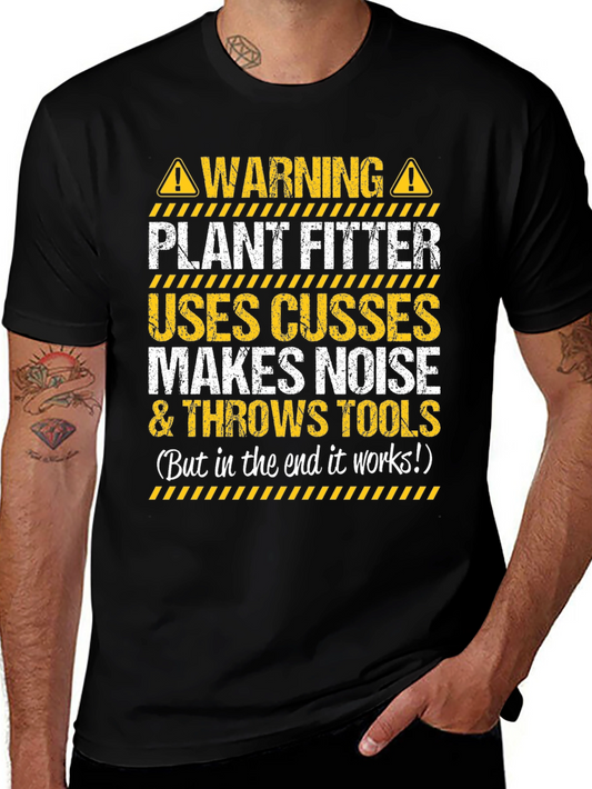 Plant Fitter Warning Funny T-Shirt