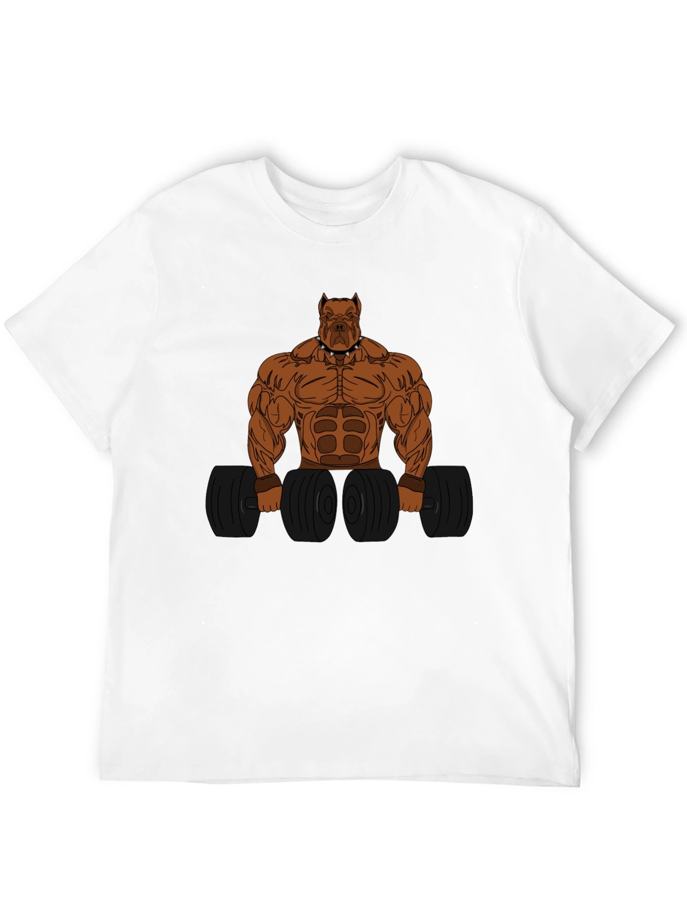Bodybuilding Dog Graphic Tee - Workout Motivation Shirt