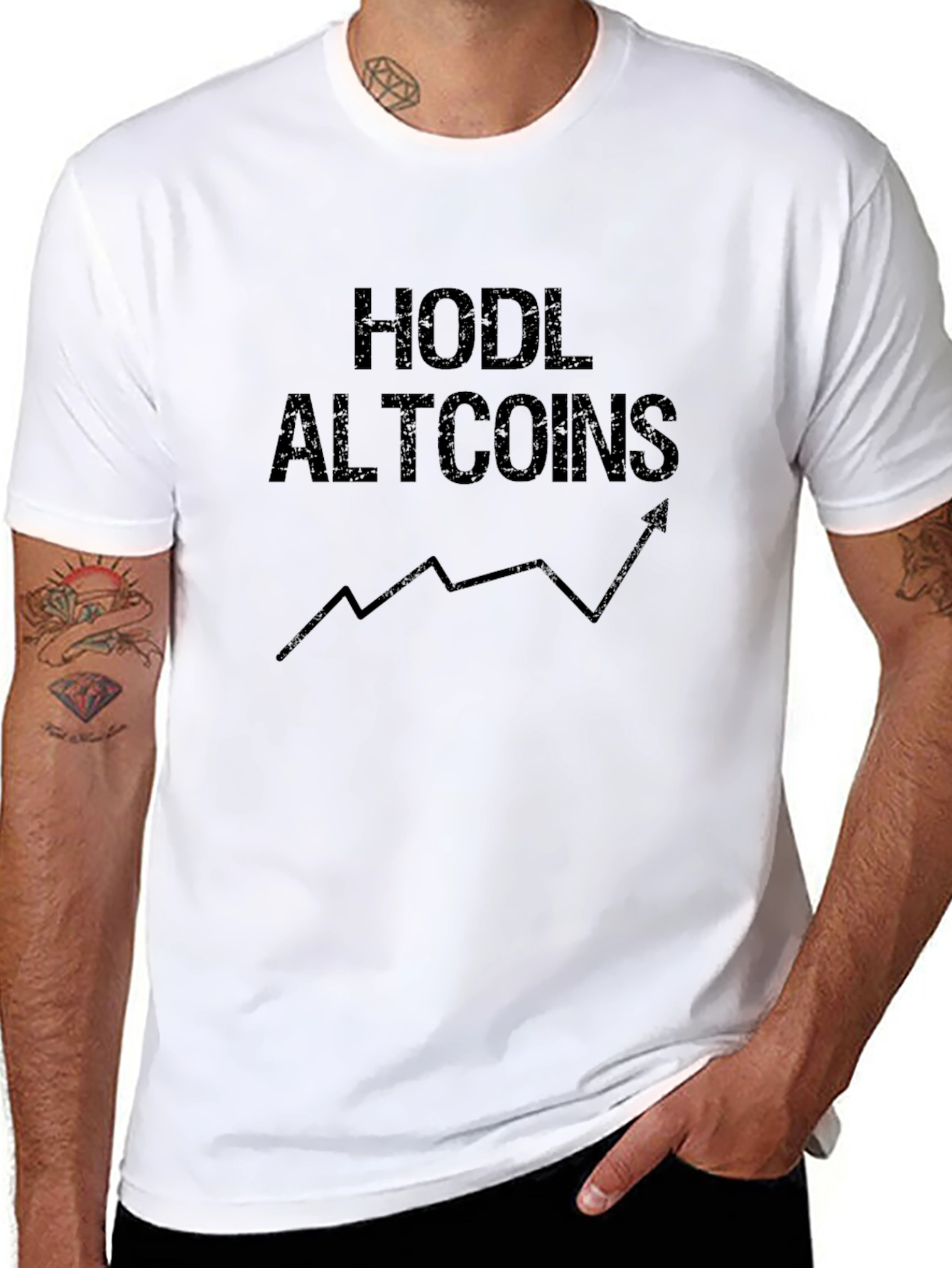 HODL Altcoins Crypto Black Tee