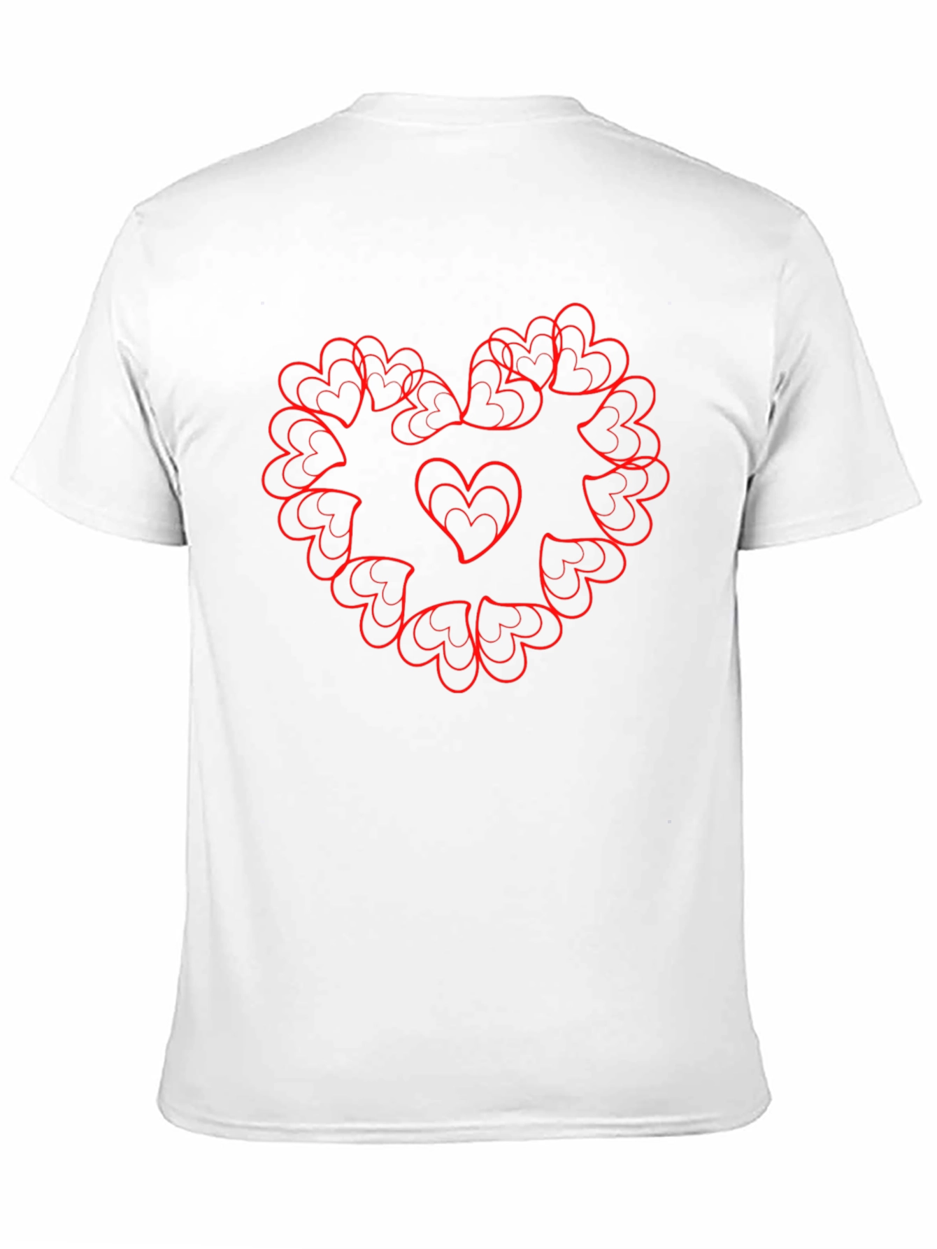 Heart Mandala Graphic Tee - Stylish Black T-Shirt