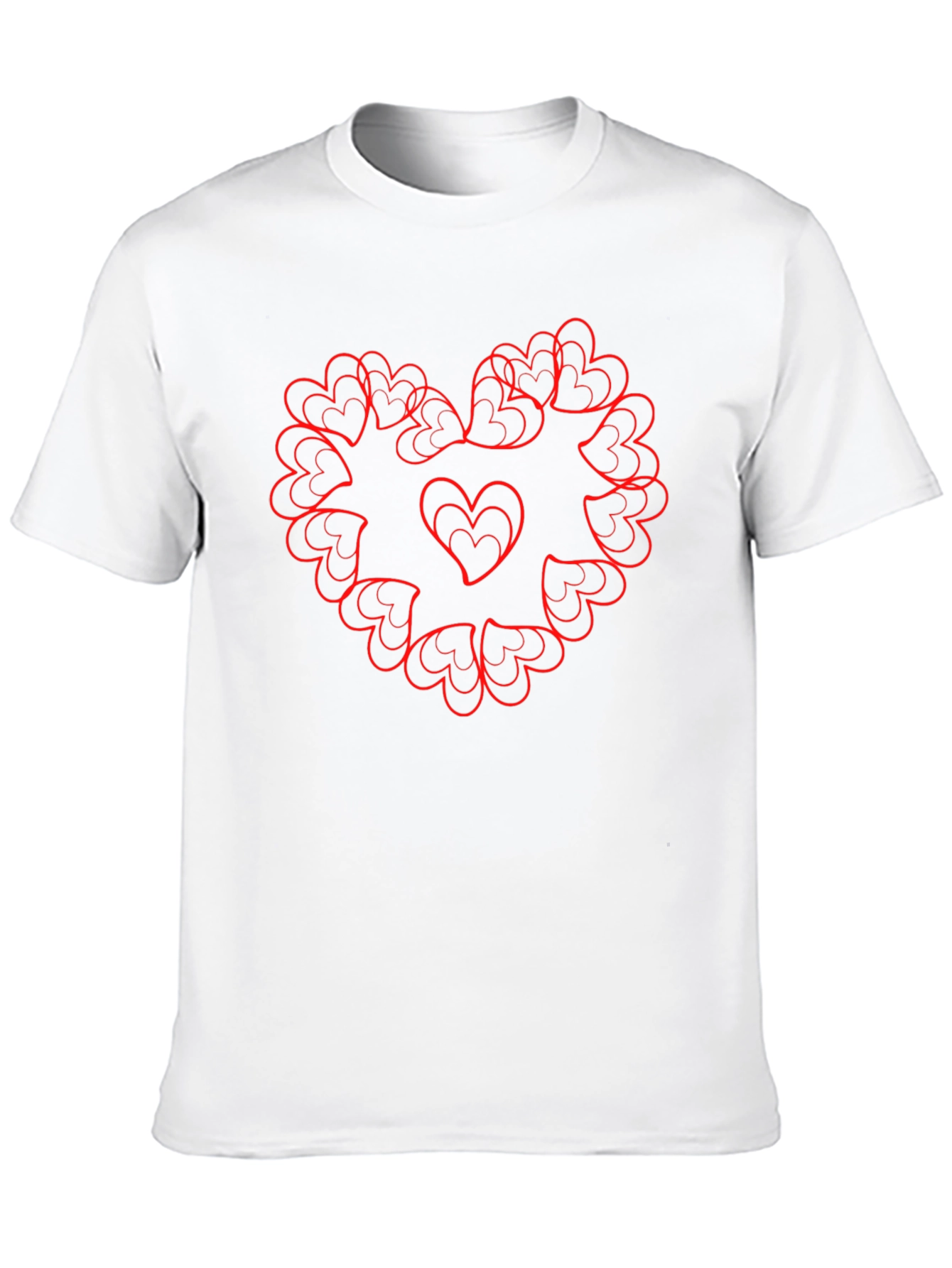 Heart Mandala Graphic Tee - Stylish Black T-Shirt