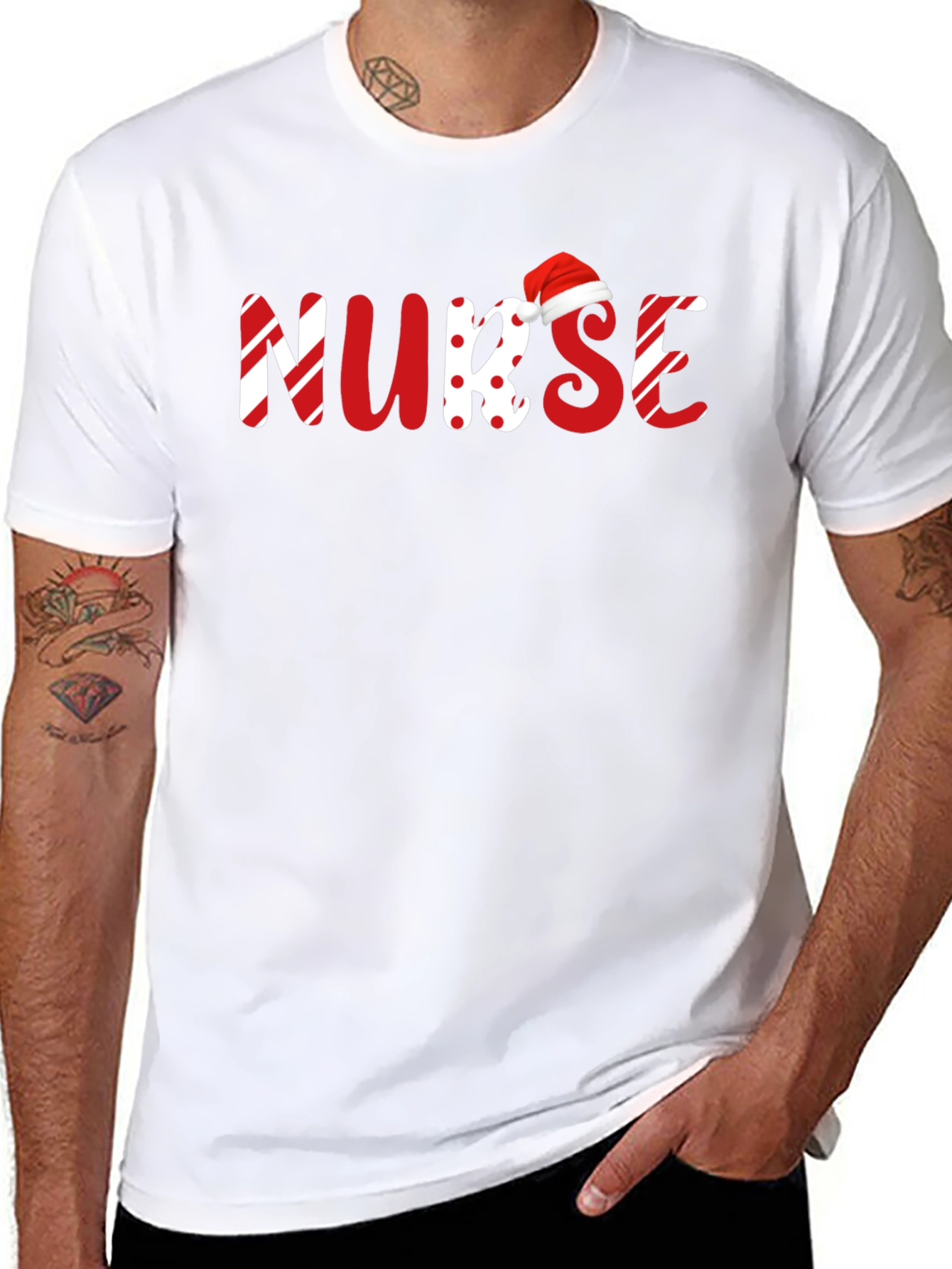 Nurse Christmas Themed T-Shirt