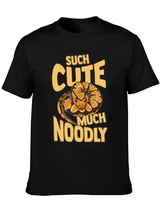 Cute Snake Noodly T-Shirt - Fun Reptile Graphic Tee