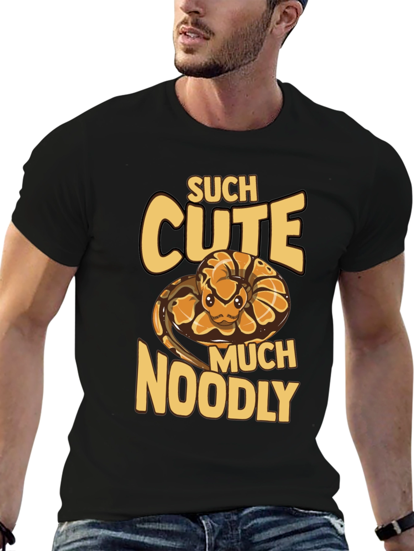 Cute Snake Noodly T-Shirt - Fun Reptile Graphic Tee