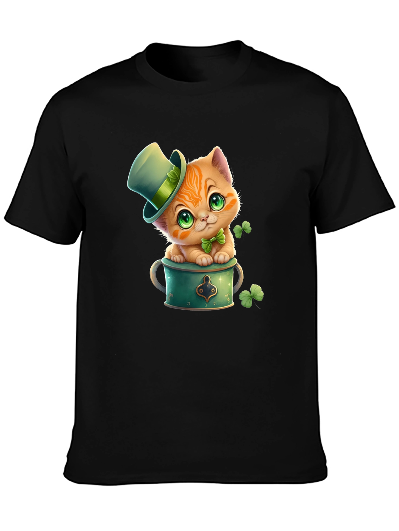 Lucky Cat St. Patricks Day T-Shirt