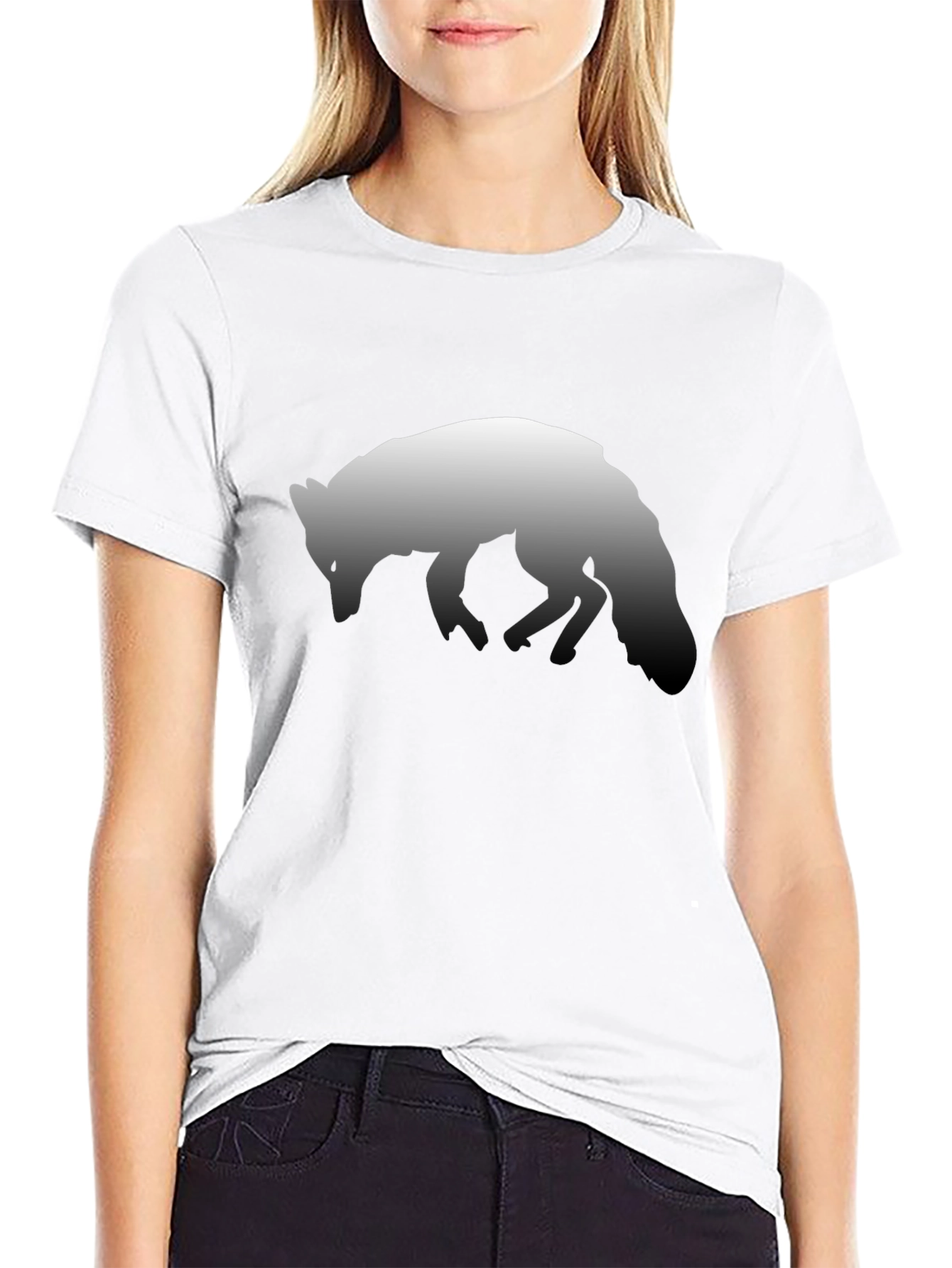 Fox Graphic Black T-Shirt | Soft Cotton Blend