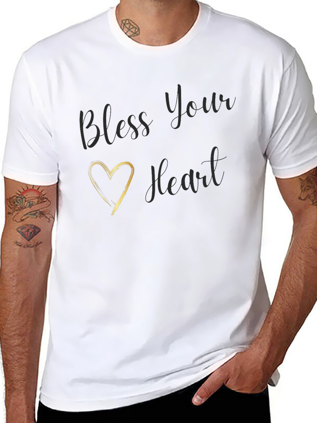Bless Your Heart Black Graphic Tee