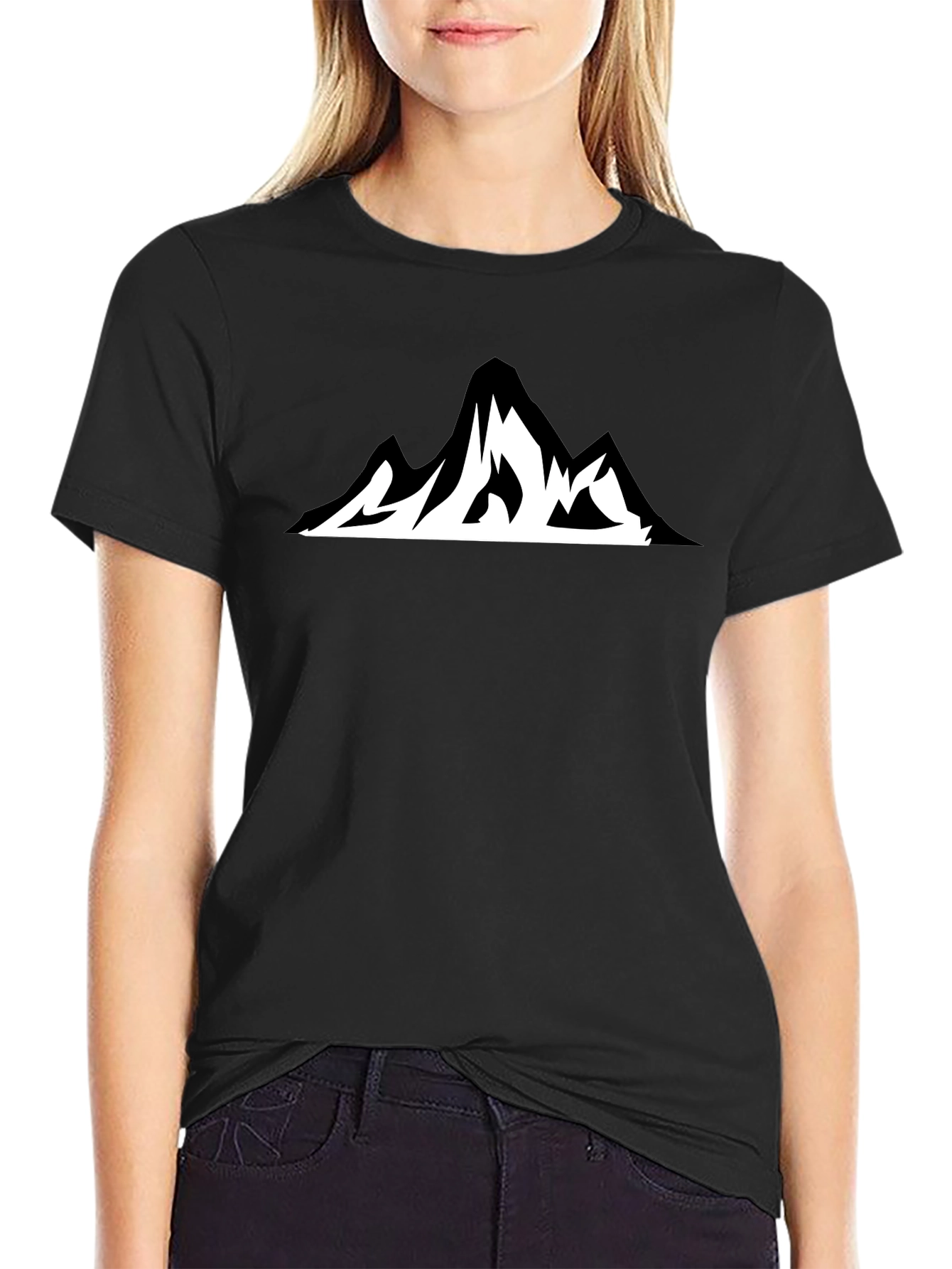 Mountain Graphic T-Shirt - Black