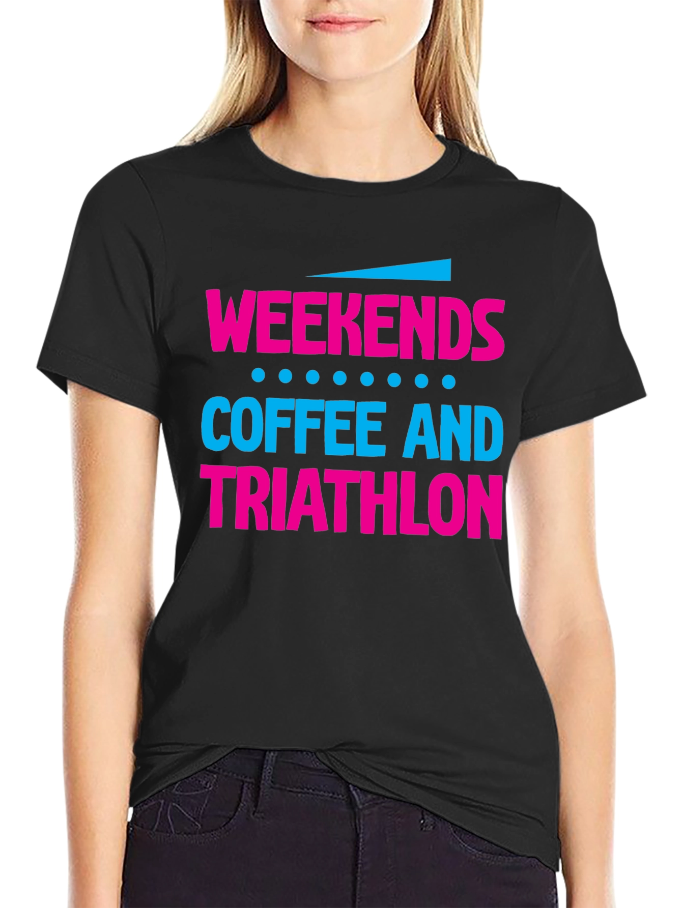 Weekends Coffee and Triathlon Graphic Tee