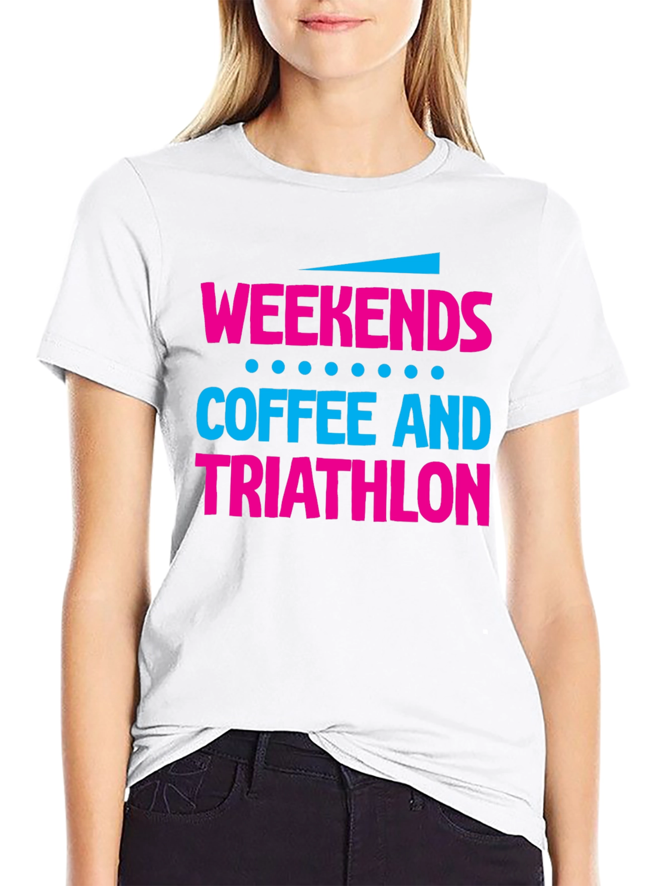 Weekends Coffee and Triathlon Graphic Tee