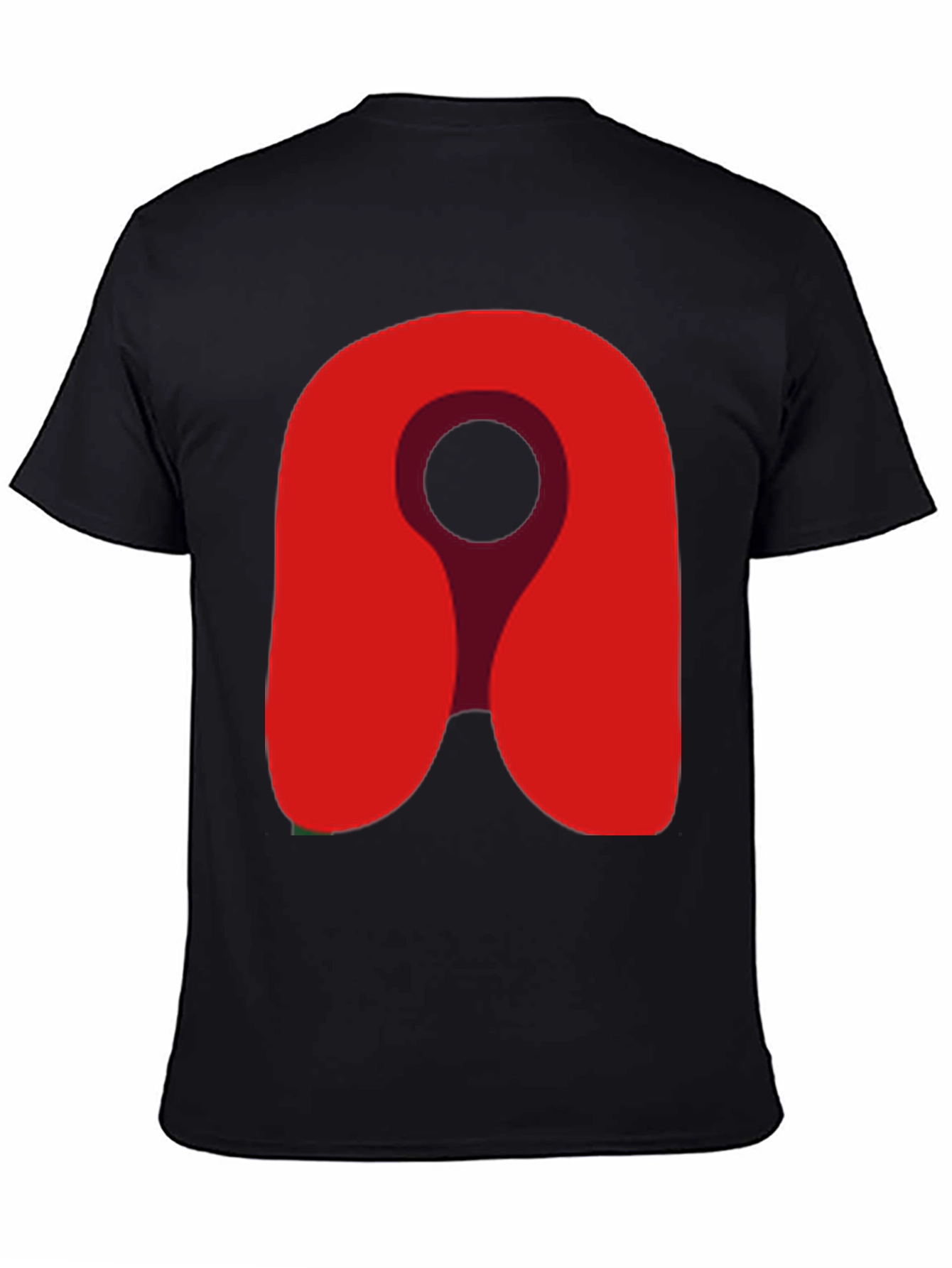 Red Location Icon Graphic Tee - Soft Cotton Blend