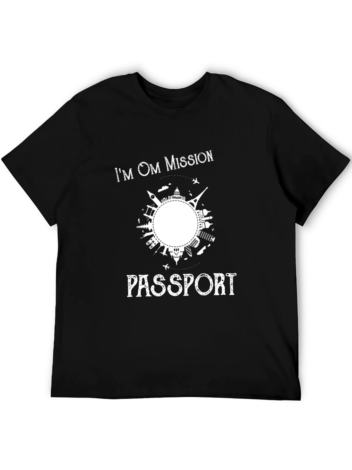 Im OM Mission Passport Graphic T-Shirt - Black