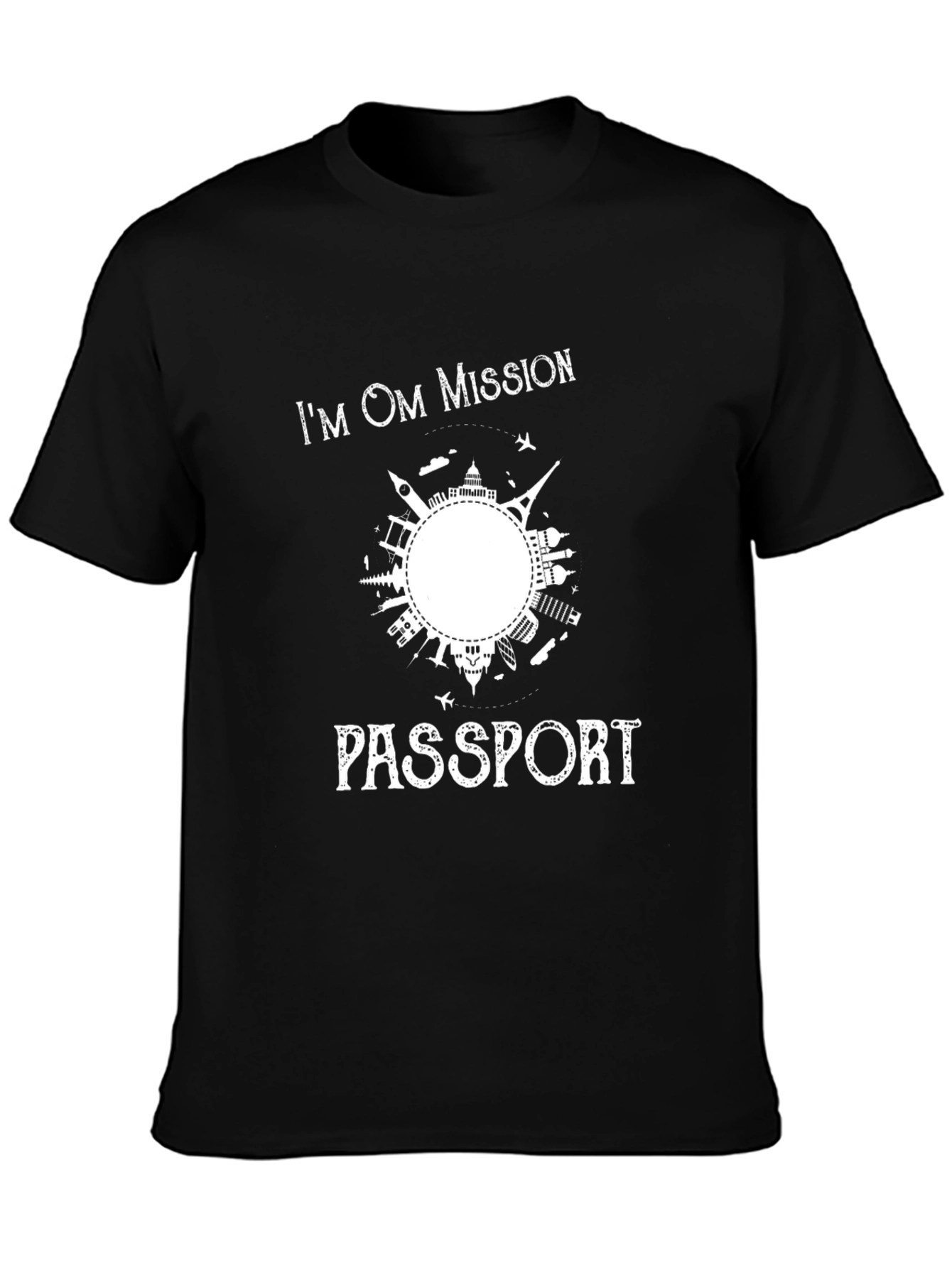 Im OM Mission Passport Graphic T-Shirt - Black