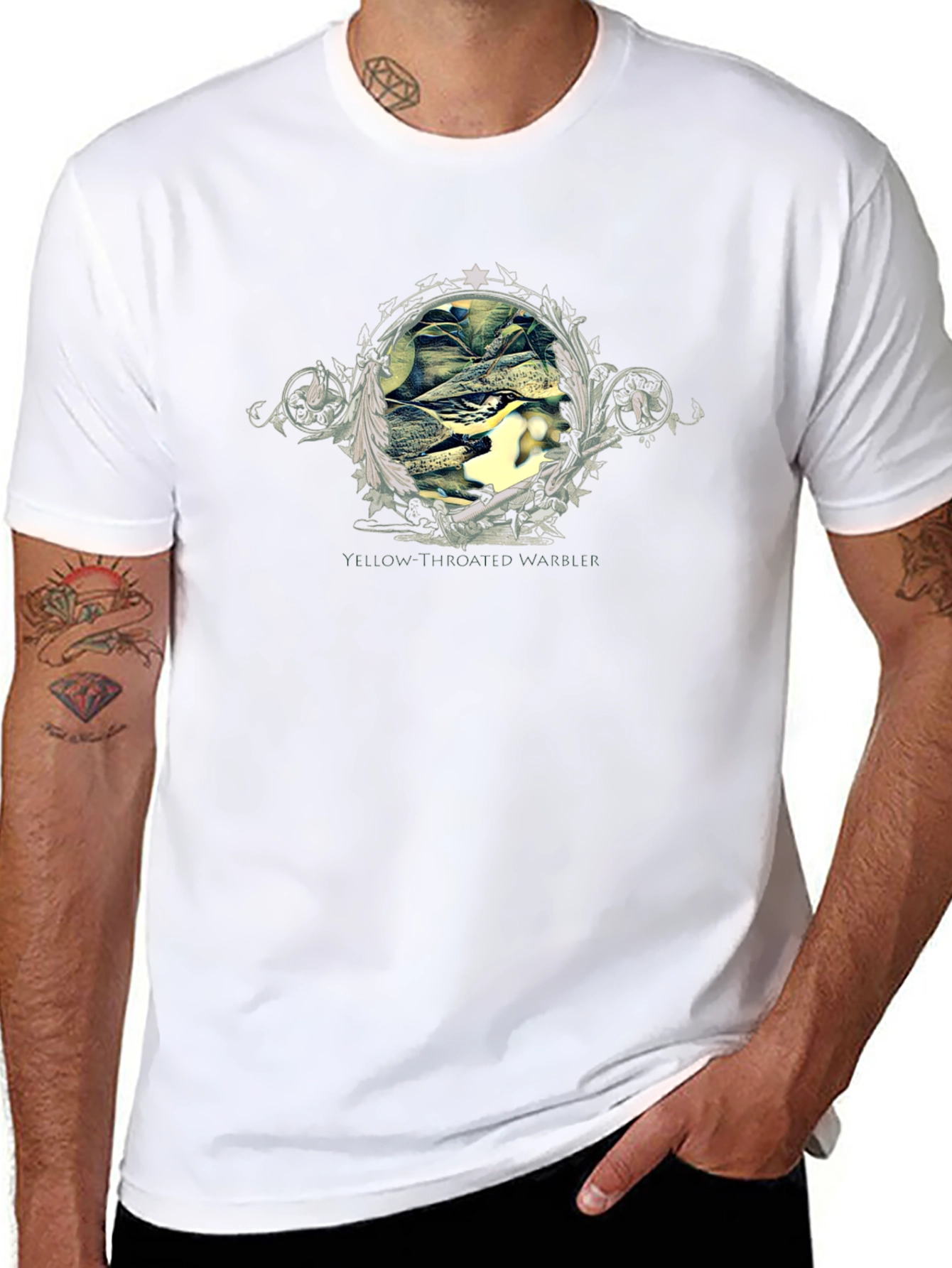 Yellow-Throated Warbler Graphic T-Shirt