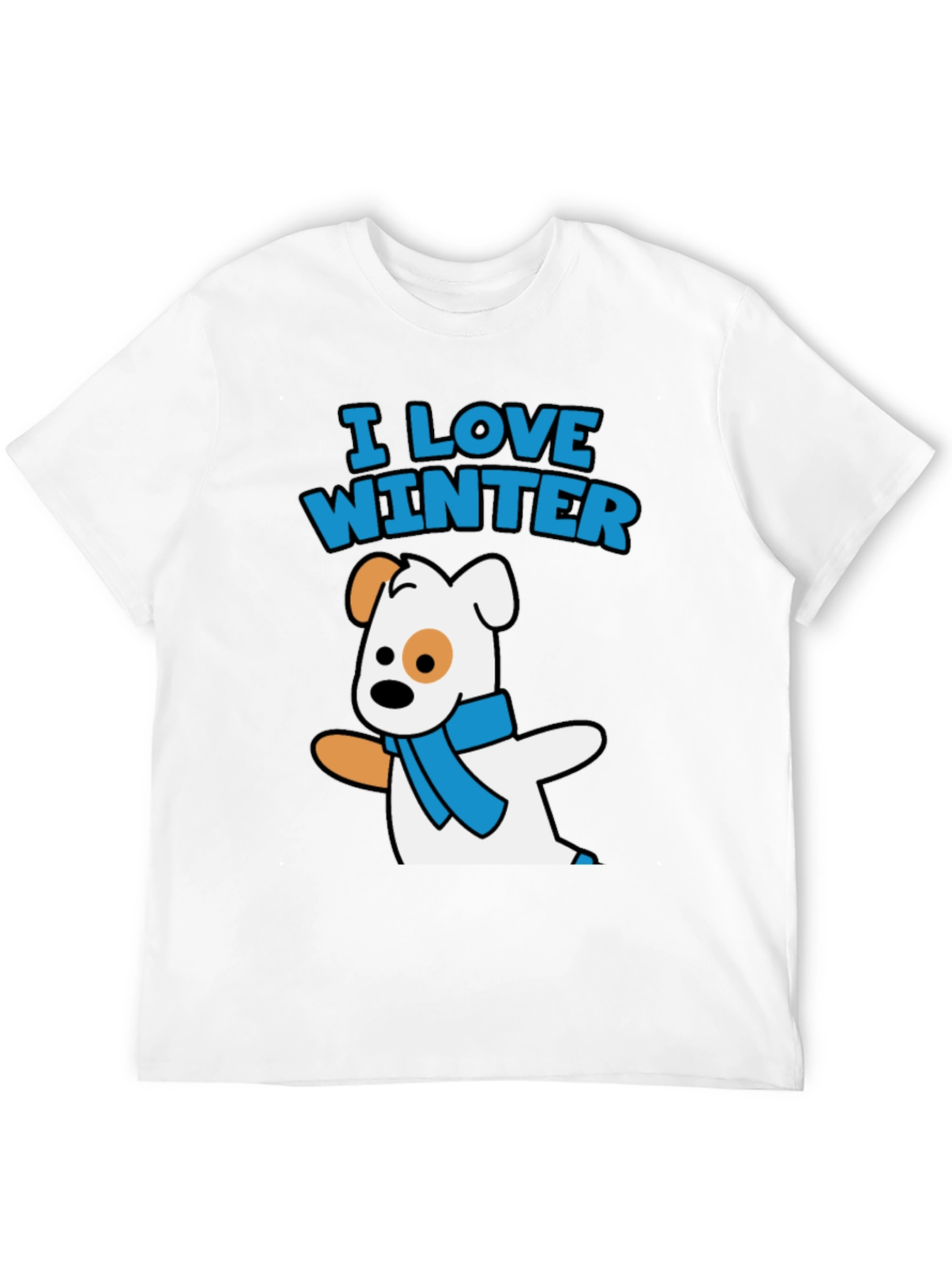 I Love Winter Dog Graphic Tee