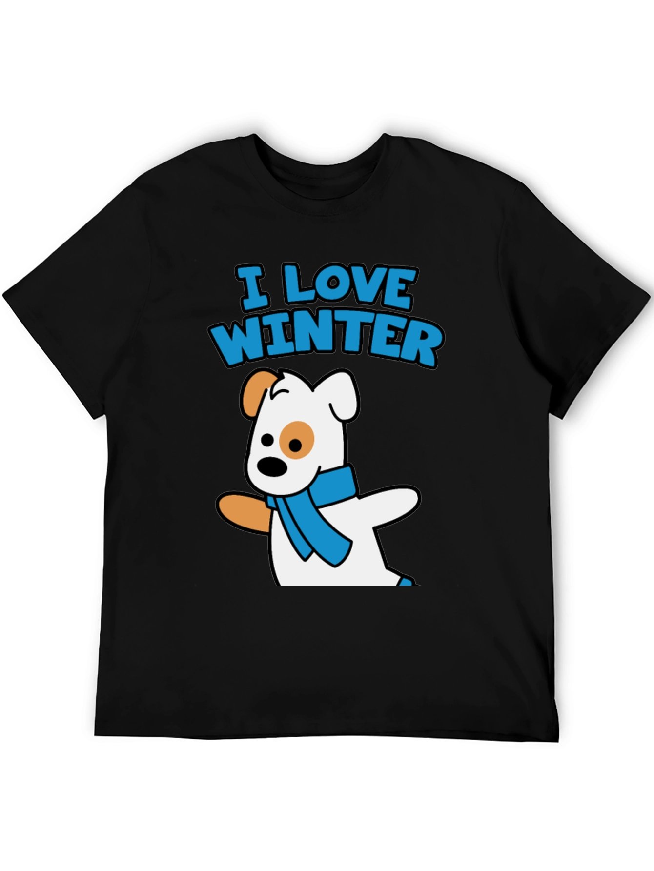 I Love Winter Dog Graphic Tee