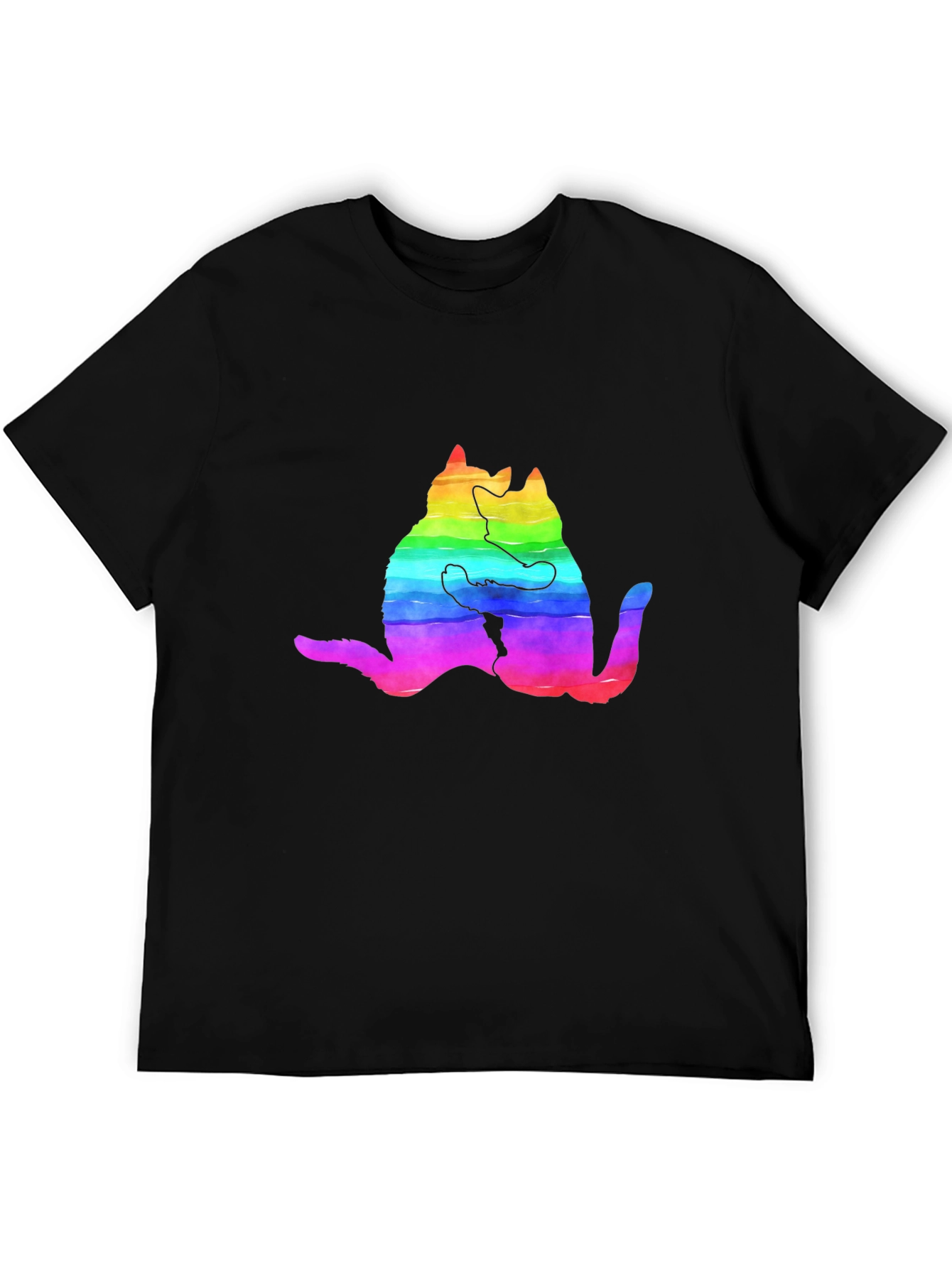 Rainbow Cat Hug T-Shirt