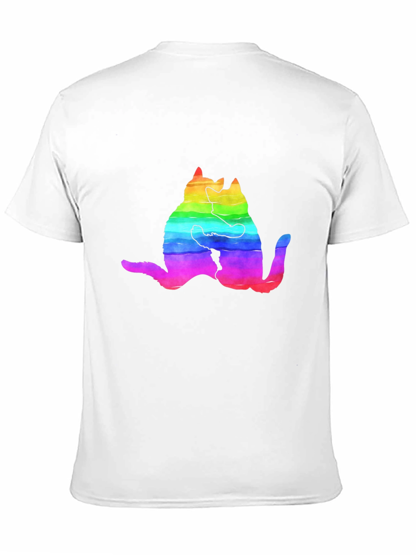 Rainbow Cat Hug T-Shirt