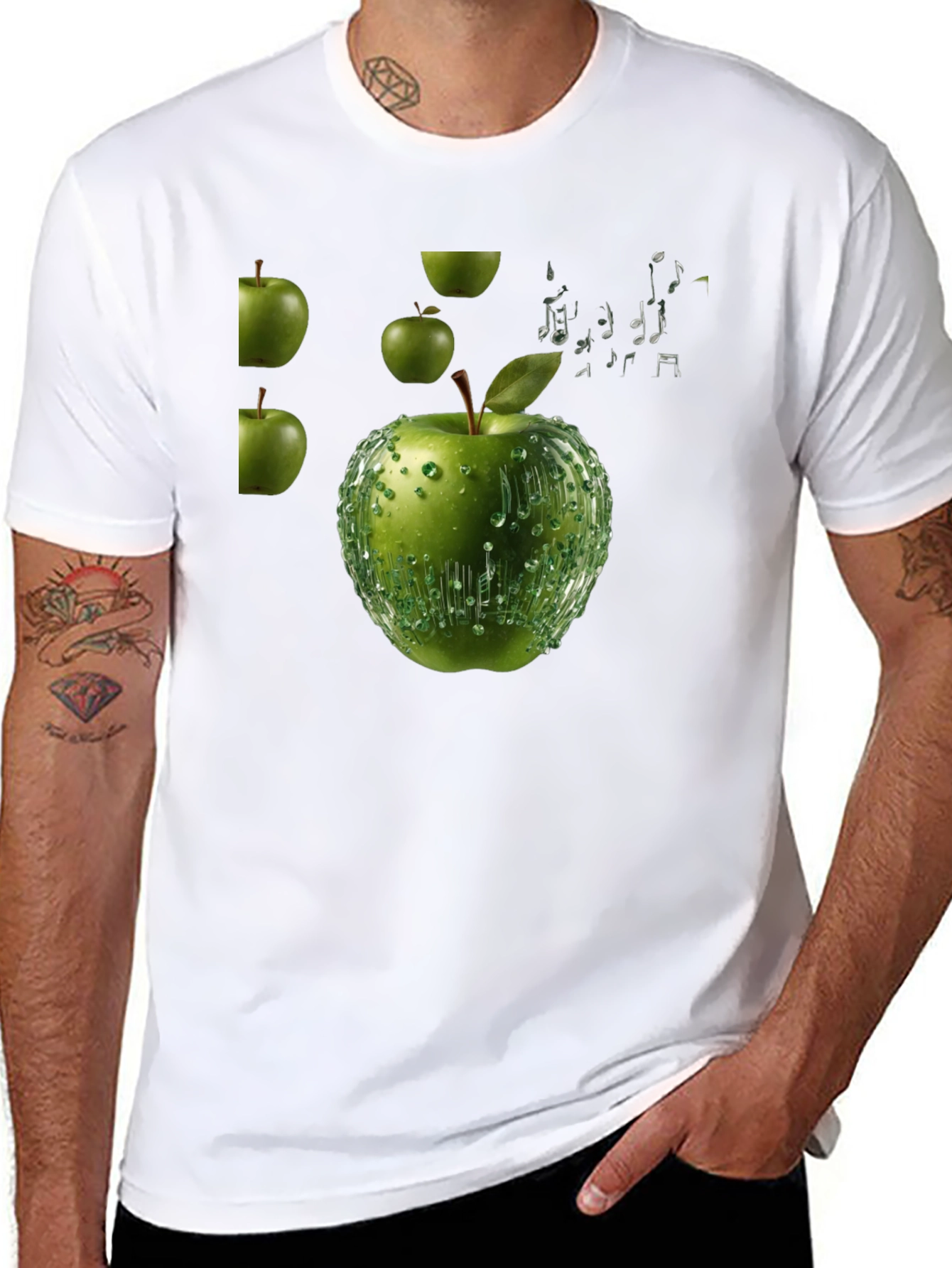 Apple Music T-Shirt - Black Cotton Tee